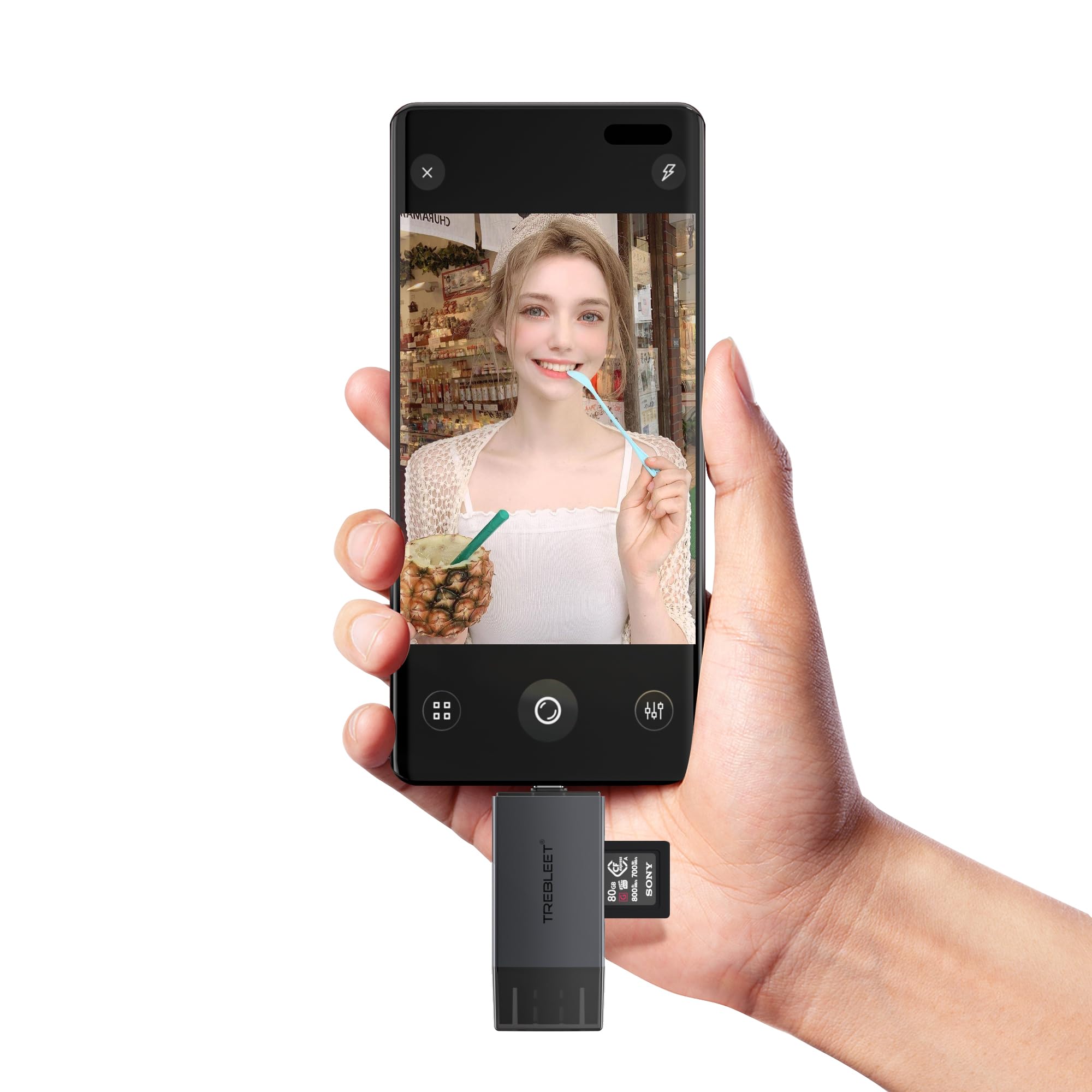 Cfexpress Type A Card Reader, Usb 3.2 Gen 2 10Gbps, Usb A & C Port, Compatible With Sony Alpha 1/A7S Iii/7 Iv A7M4/ Fx3/ Fx6