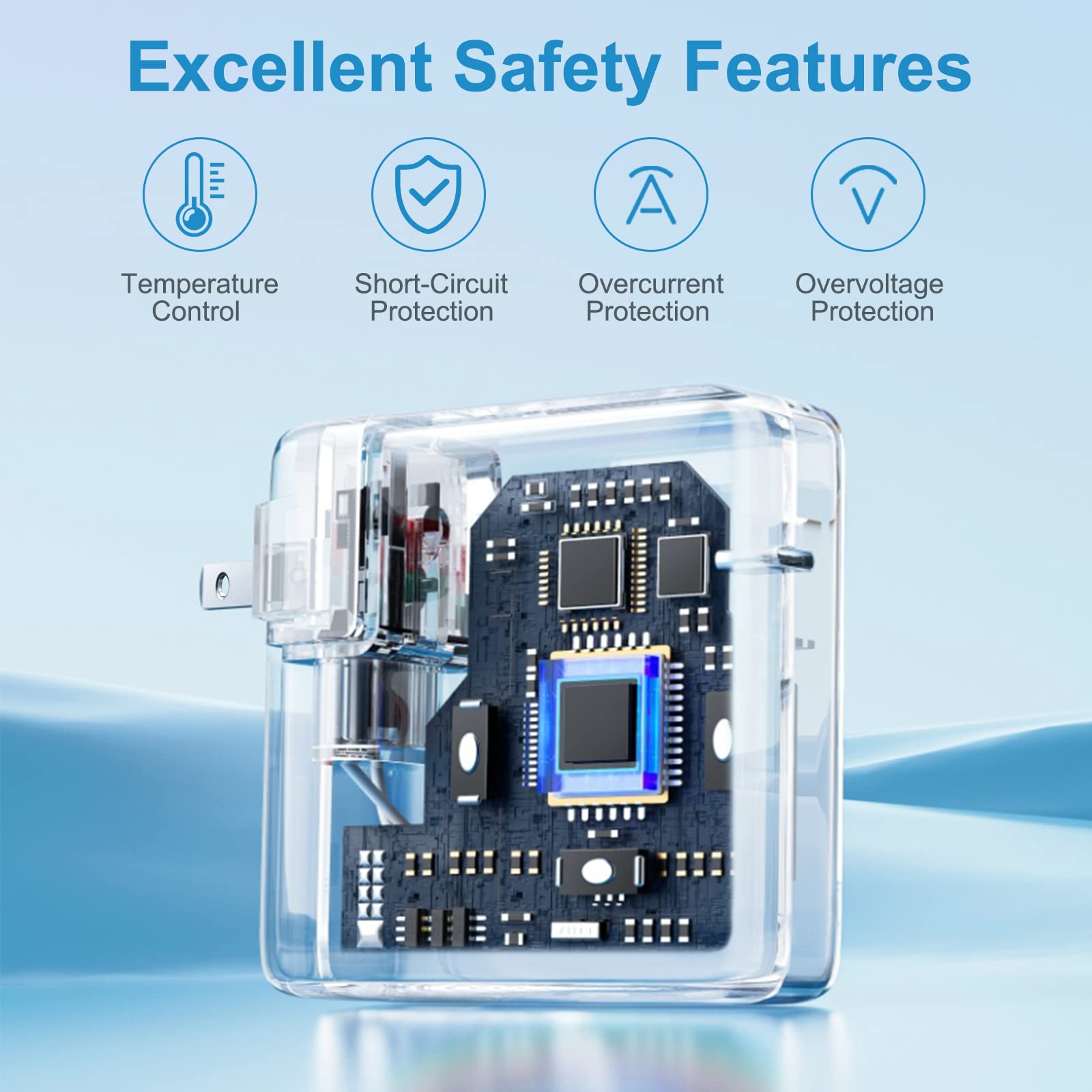 Mac Book Charger Mac Book Air Charger [Apple Mfi Certified] 61W/87W/96W/118W Chromebook Charger Usb C Power Adapter 7.2Ft Cord F