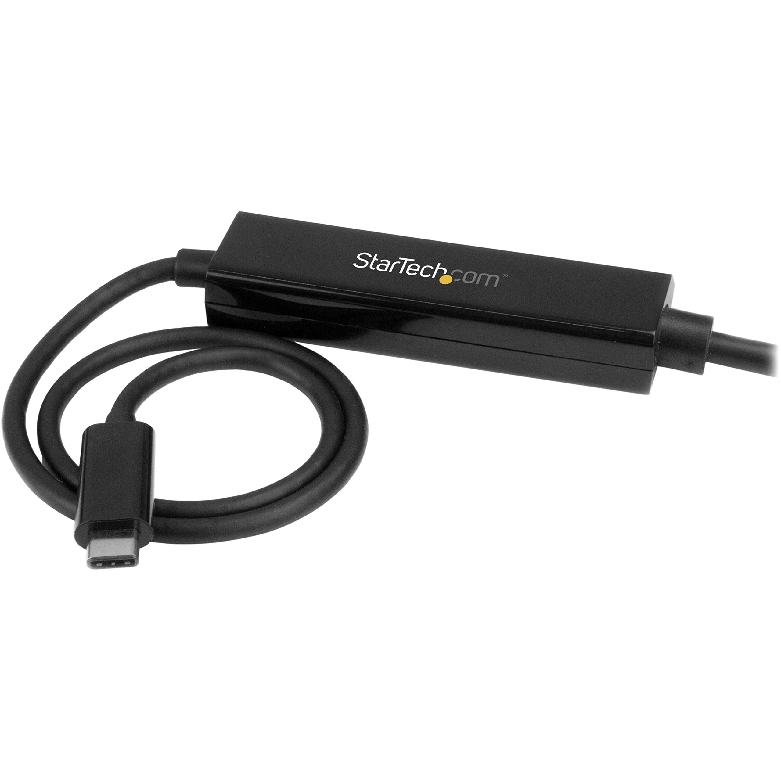 Startech.Com 3Ft/1M Usb C To Vga Cable   1920X1200/1080P Usb Type C To Vga Video Active Adapter Cable   Thunderbolt 3 Compatible