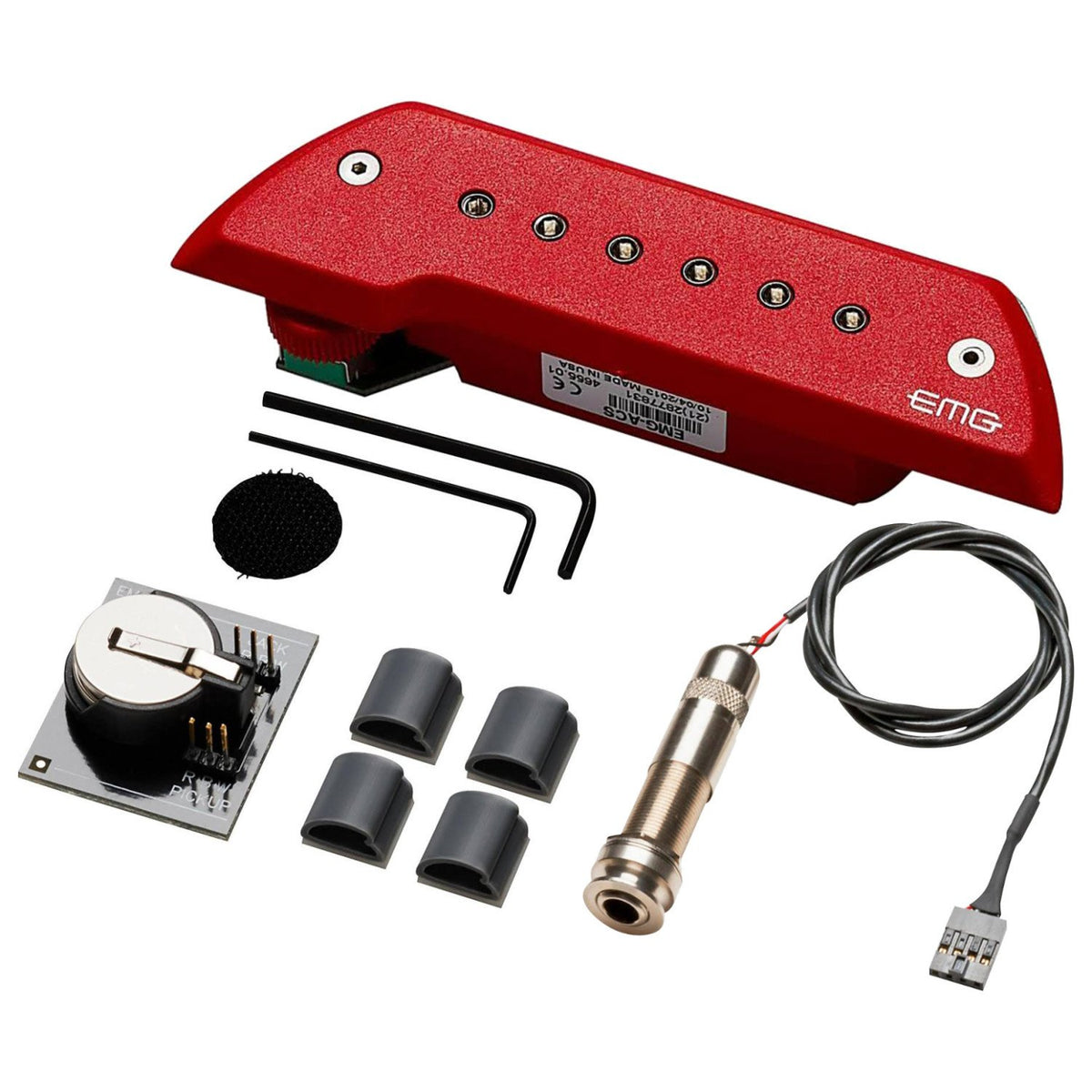 Emg Acs Acoustic Guitar Pickup Red