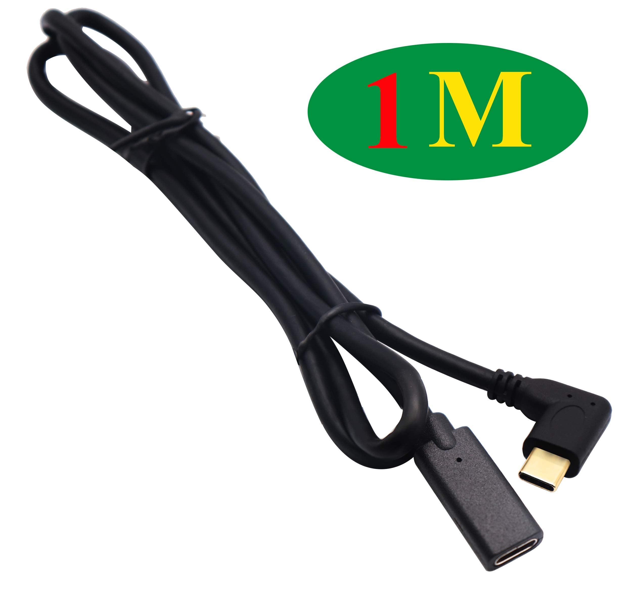 Zdycgtime 3.1 Type C Cable 90 Degree 3.1 Usb Type C Male To Female Gen 2 10Gbps Connector Extender Cable,Supports Charging, Data