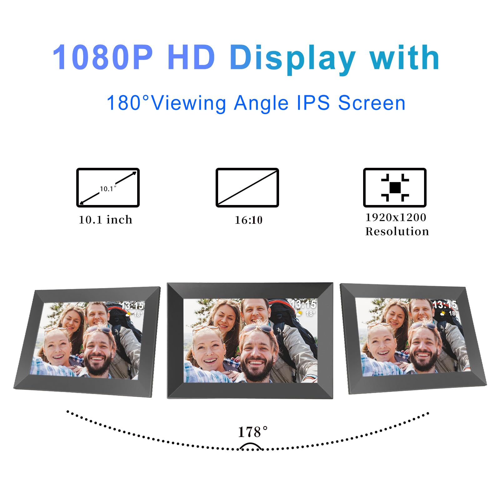 32Gb Frameo Digital Frame Wifi Digital Picture Frames Load From Phone,Frameo 10.1 Inch Smart Wifi Digital Photo Frame,1920X1280