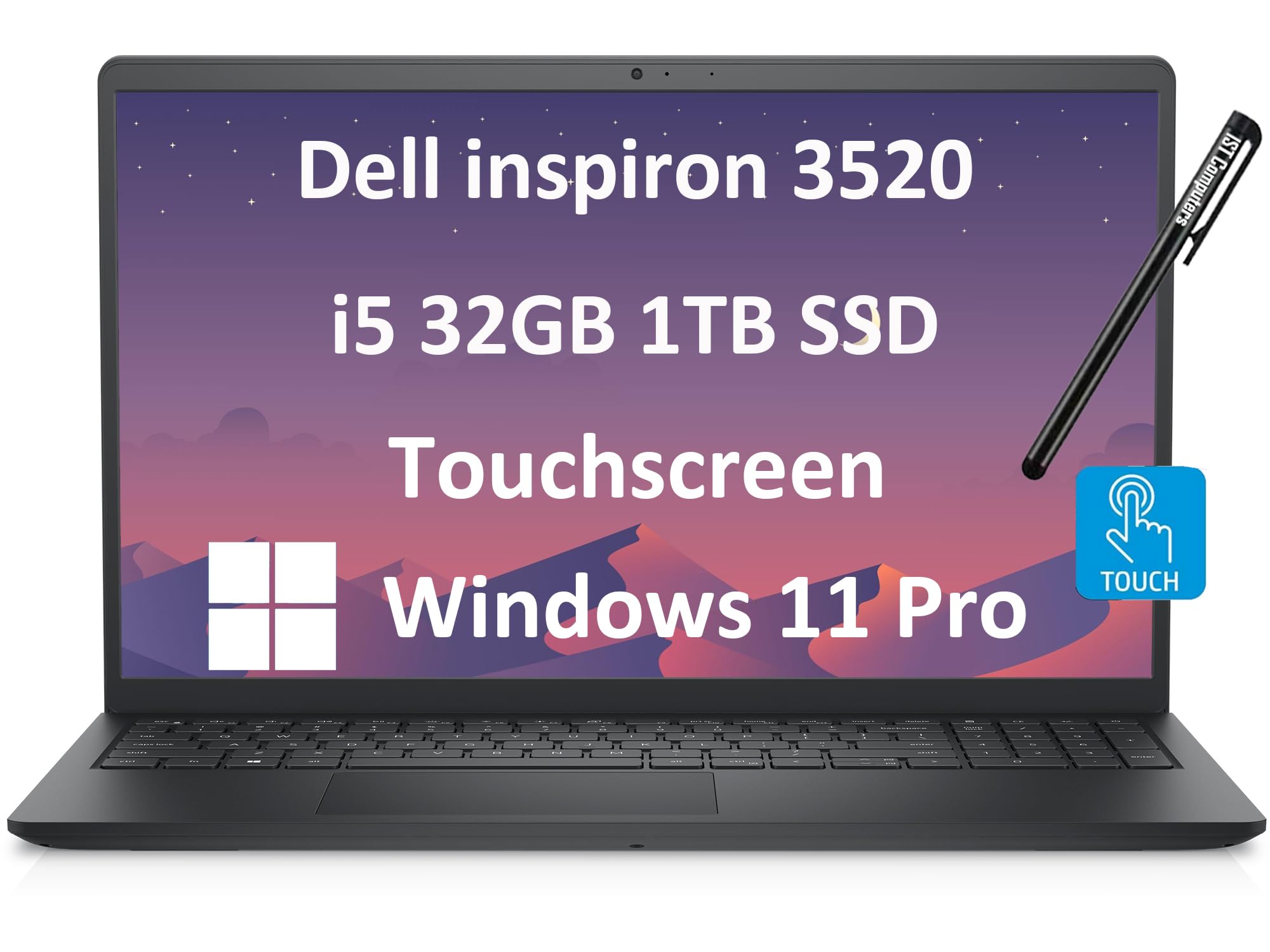 Dell Inspiron Touchscreen Laptop (15.6'' Fhd Touch, Intel Core I5 1155G7, 32Gb Ram, 1Tb Ssd) For Business, Students, Enterprises