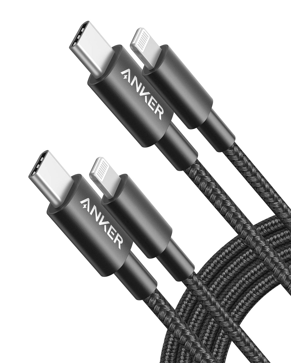 Anker Iphone Fast Charging Cable, 2Pack 6Ft Nylon Usb C To Lightning Cord, Mfi Certified For Iphone 13, 13 Pro, 12 Pro Max, 12, 