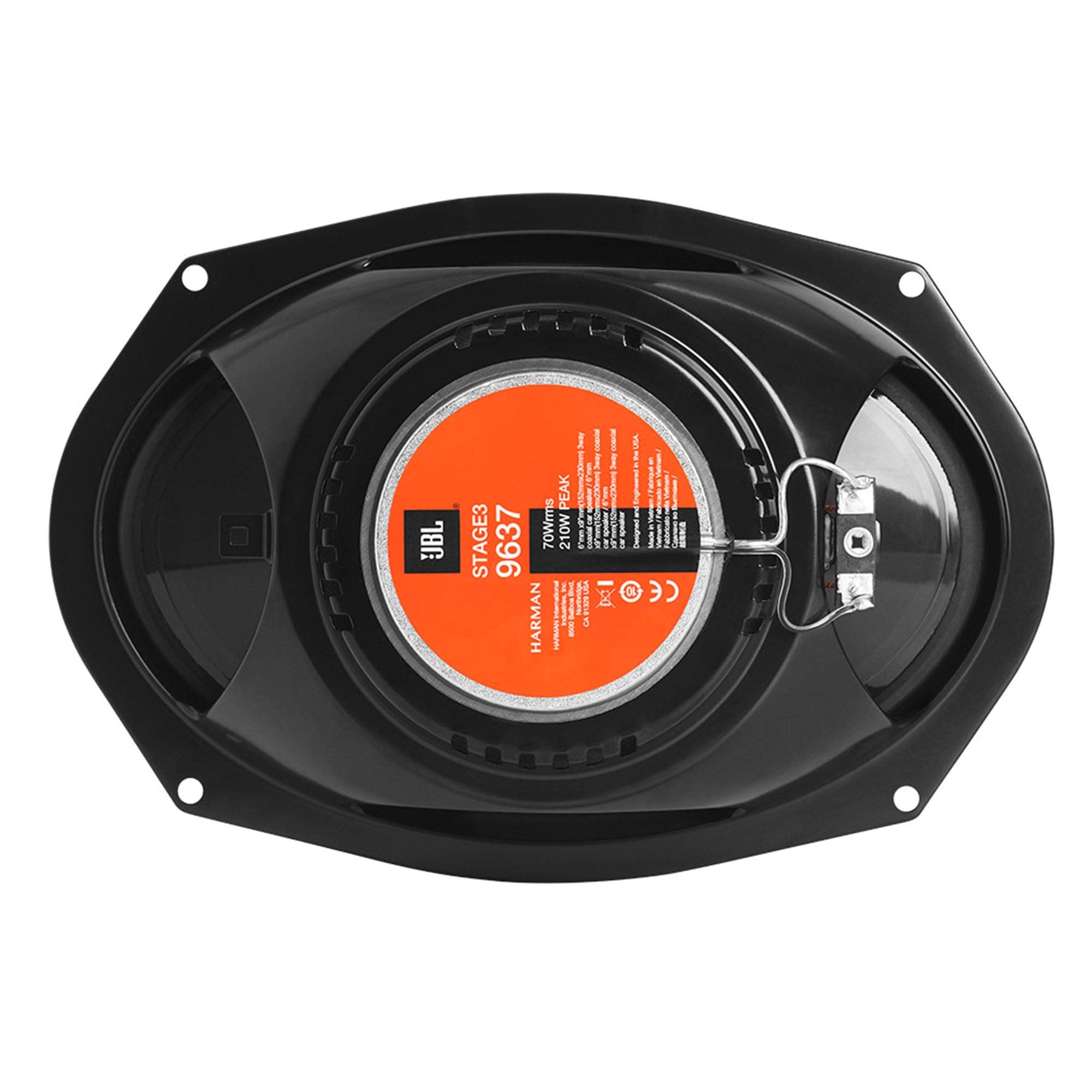 Jbl Stage 39637F - 6    X 9    Three-Way Car Audio Speaker, No Grill, Black