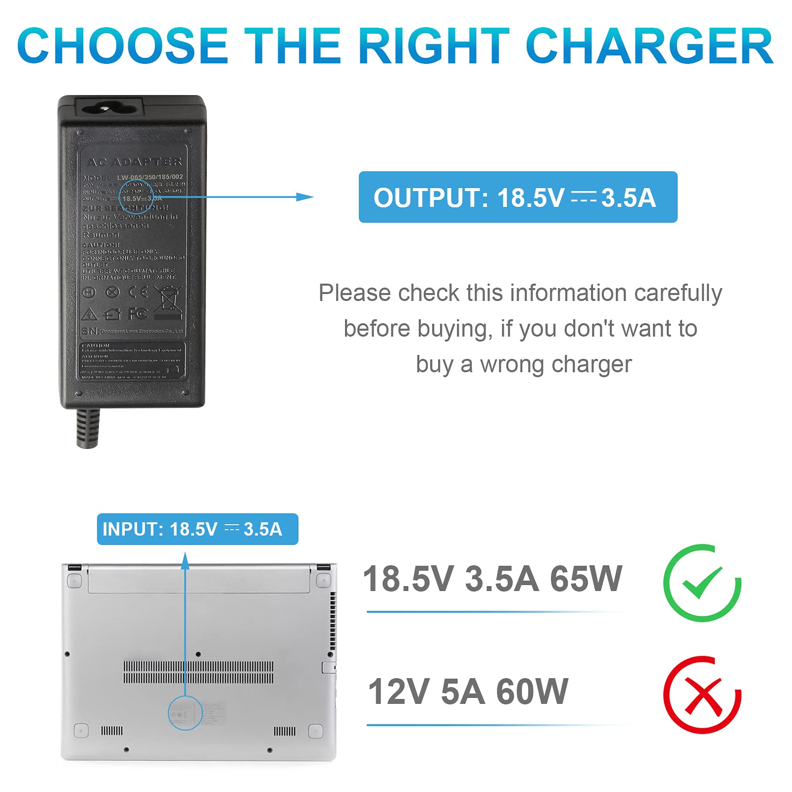 Ac Adapter Power Supply For Hp Probook 4430S 4440S 4510S 4520S 4530S 4535S 4540S 4545S 4730S 6560B 6570B 6555B 6475B 6470B 6460B