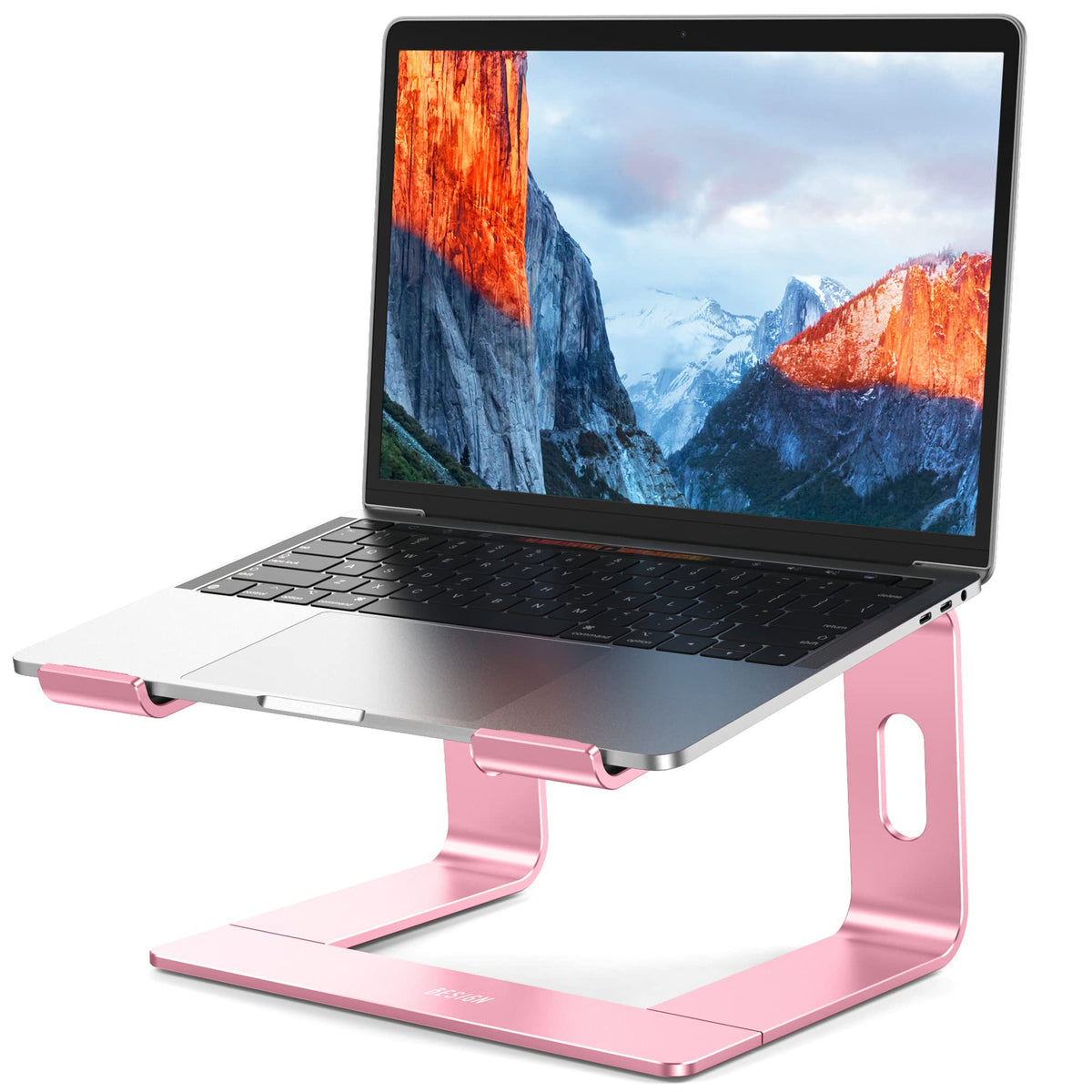 BESIGN LS03 Aluminum Laptop Stand, Ergonomic Detachable Computer Stand, Riser Holder Notebook Stand Compatible with Air, Pro, Dell, HP, Lenovo More 10-15.6' Laptops, Pink
