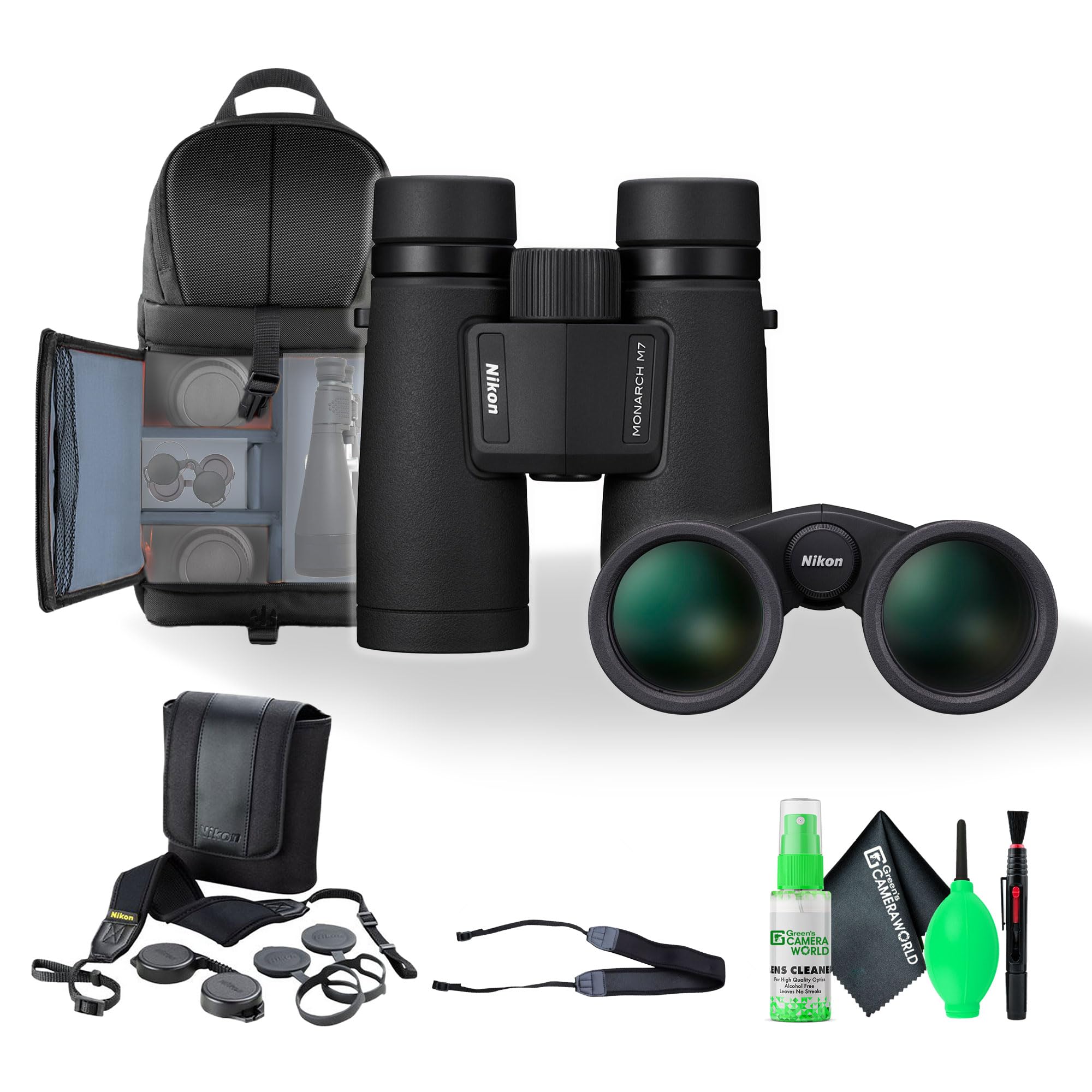 Nikon Monarch M7 8X42 Binocular, Waterproof, Fogproof, Rubber Armored Full Size Binocular With Ed Glass & Wide Field Of View, Oi