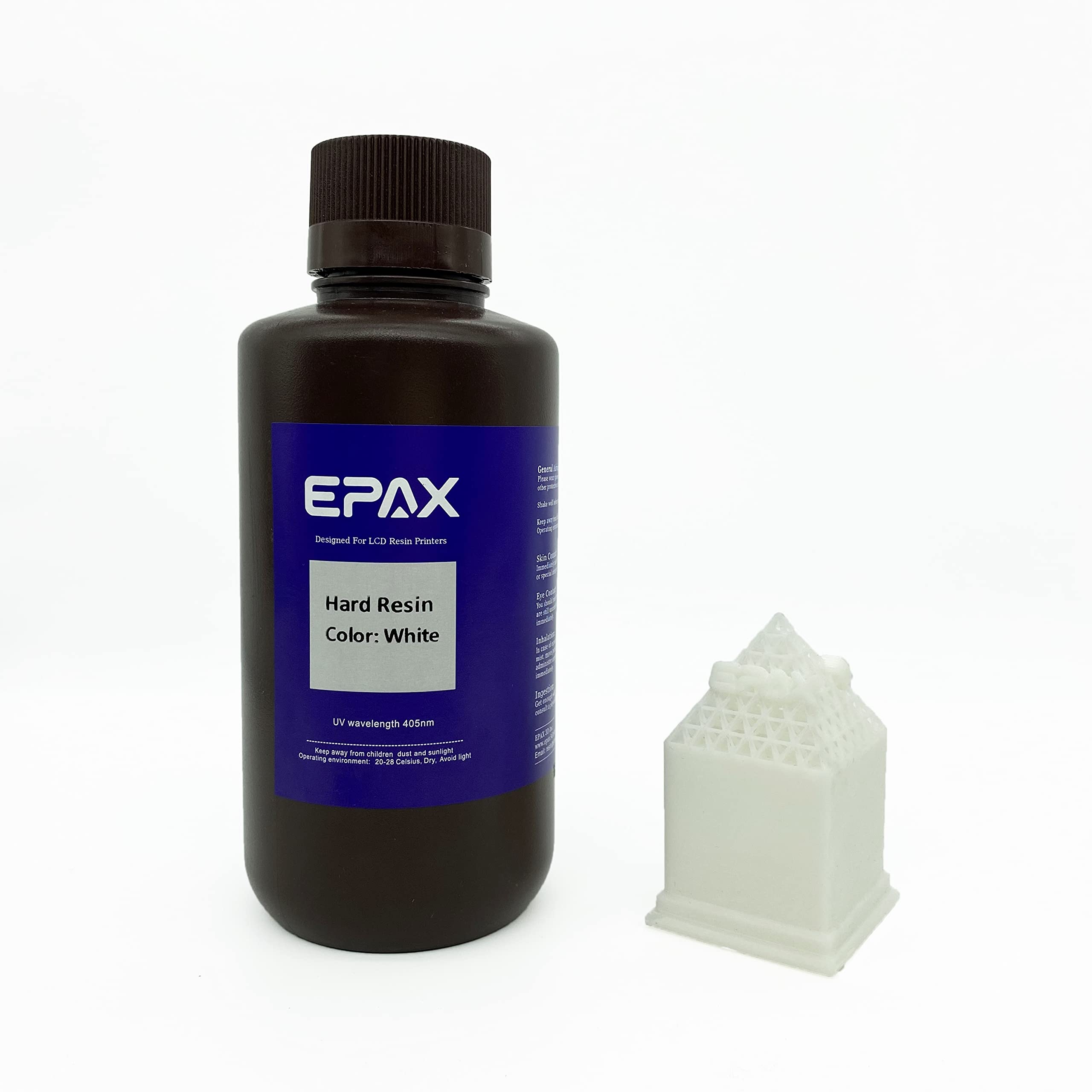 Epax 3D Printer Hard Resin For Lcd 3D Printers, 1Kg White