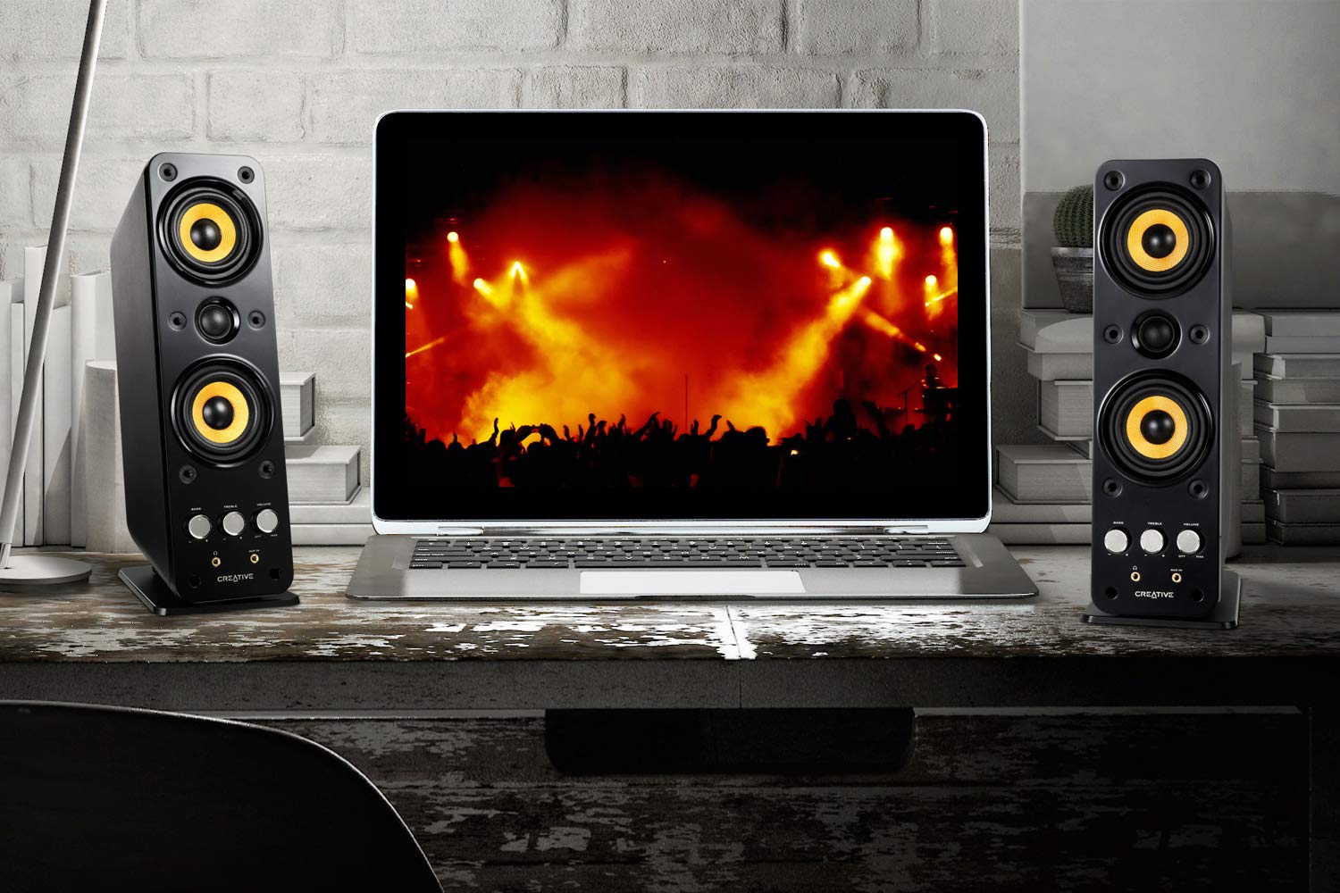 Creative Gigaworks T40 Series Ii 2.0 Multimedia Speaker System With Basxport Technology, Black