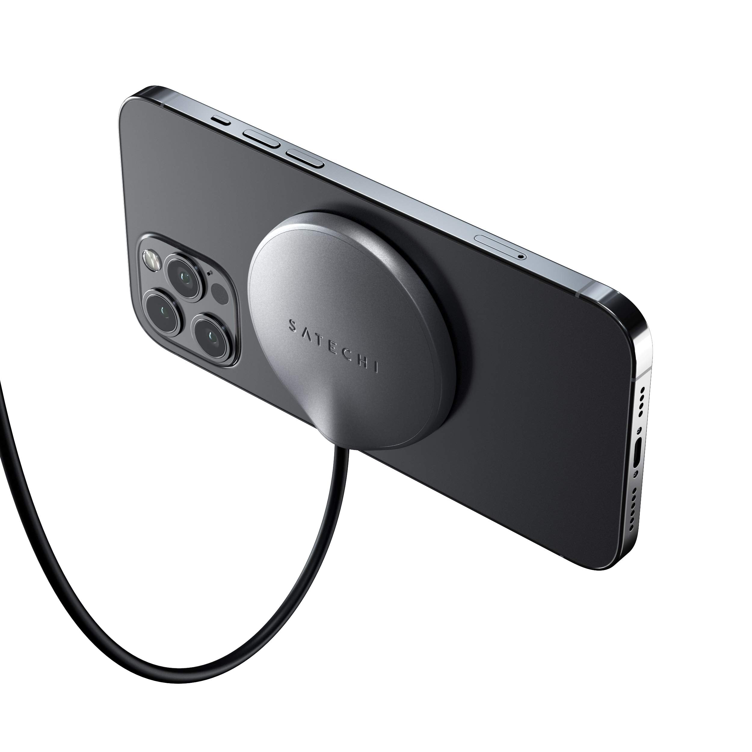 Satechi Usb C Magnetic Wireless Charging Cable (Magnetic Wireless Charger)   Compatible With Iphone 15 Pro Max/15 Pro/15/15 Plus