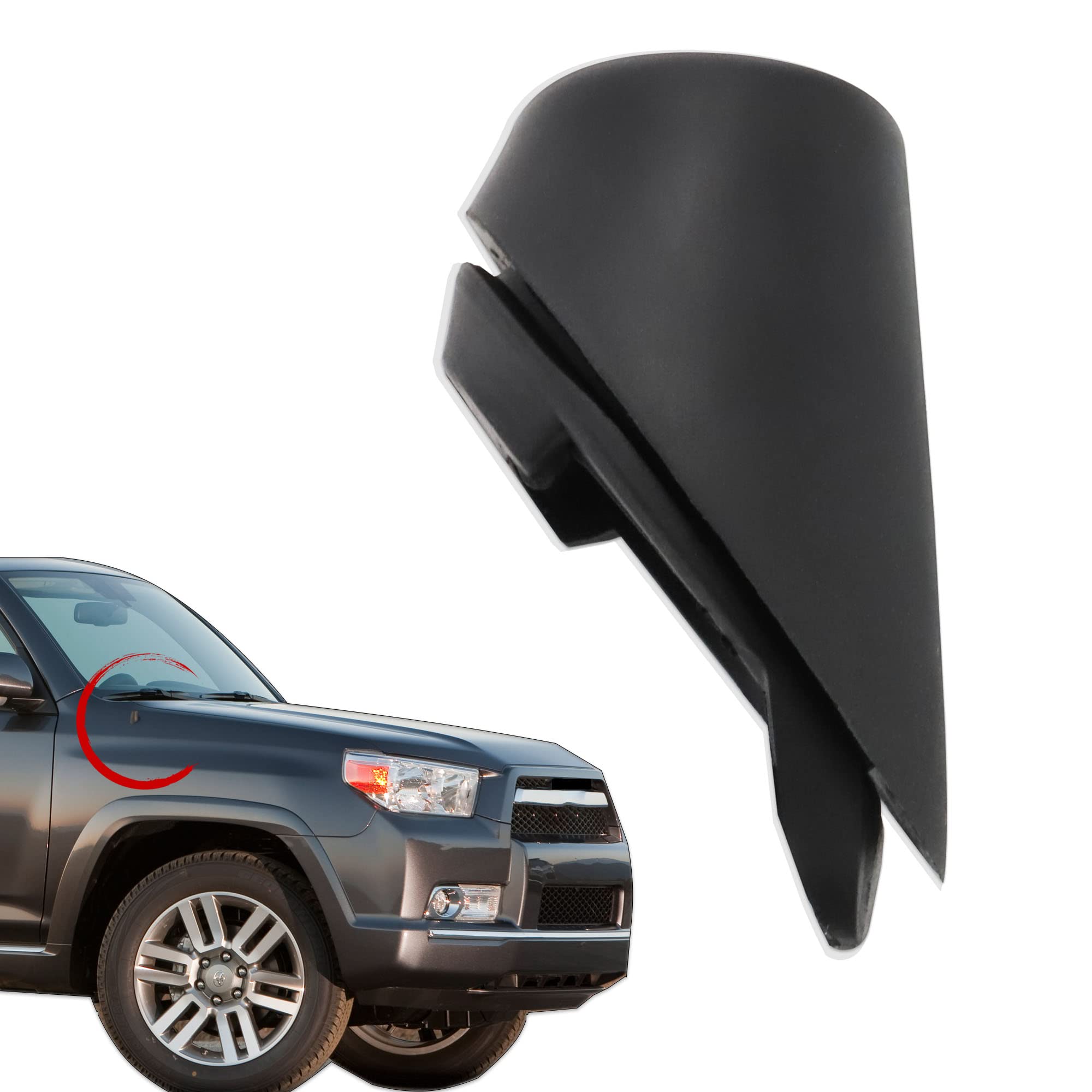 Anina 86392 35040 Antenna Ornament For Toyota 4 Runner 2010 2011 2012 2013 2014 Rubber Antenna Base Bezel Car Radio Antenna Mount Grommet Topper