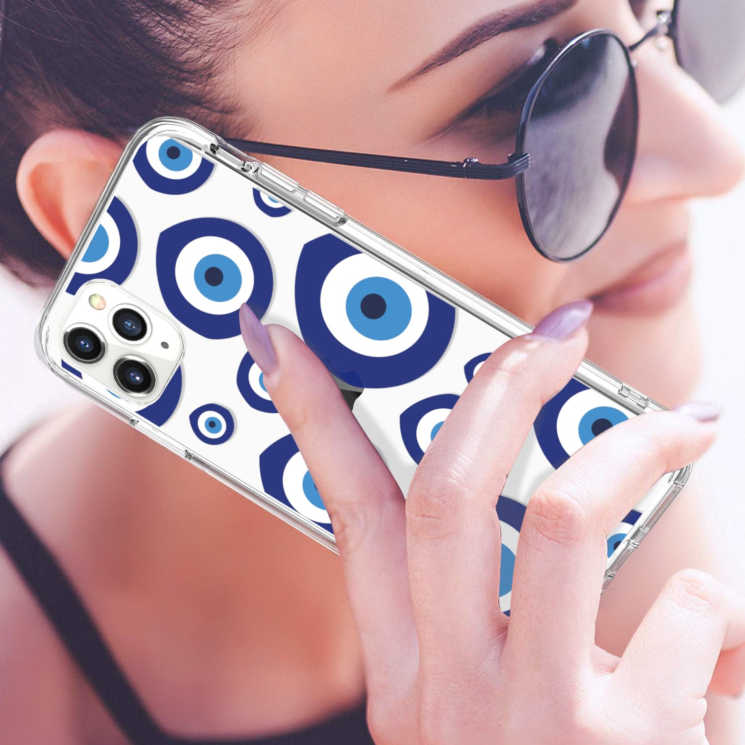 Luhouri Designed For Iphone 11 Pro Case With Screen Protector - Slim Fit, Sturdy Clear Acrylic Cover For Women And Girls - Prote