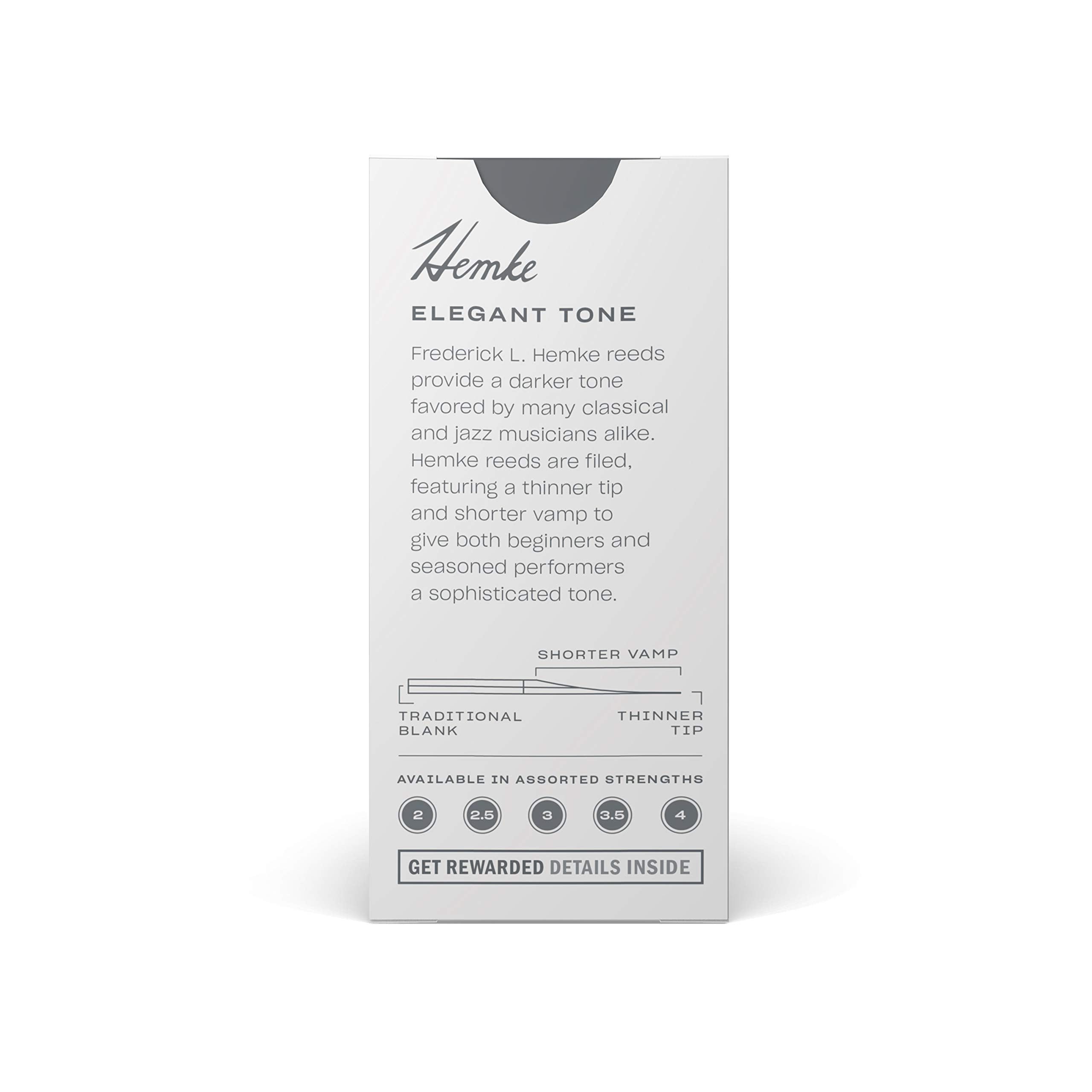 Hemke Soprano Sax Reeds, Strength 25, 5 Pack