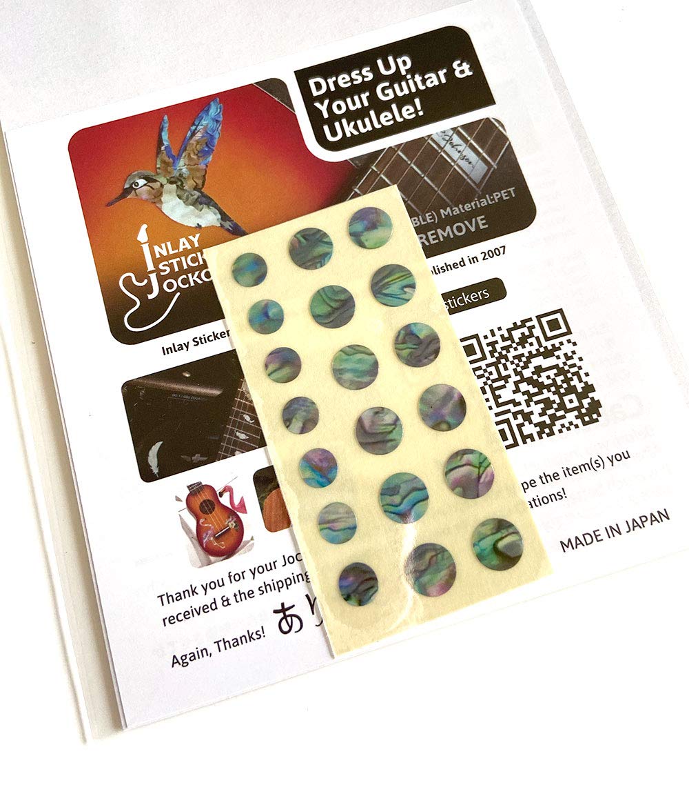 Inlay Sticker Fret Markers For Guitars & Bass   Custom Dots   Abalone Mix