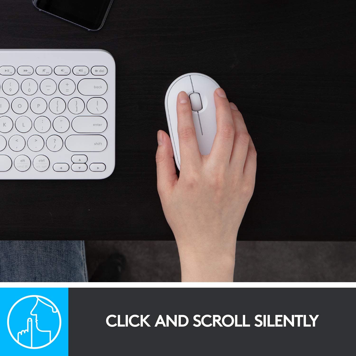 Logitech Slim Wireless Bluetooth Mouse For Mac   White