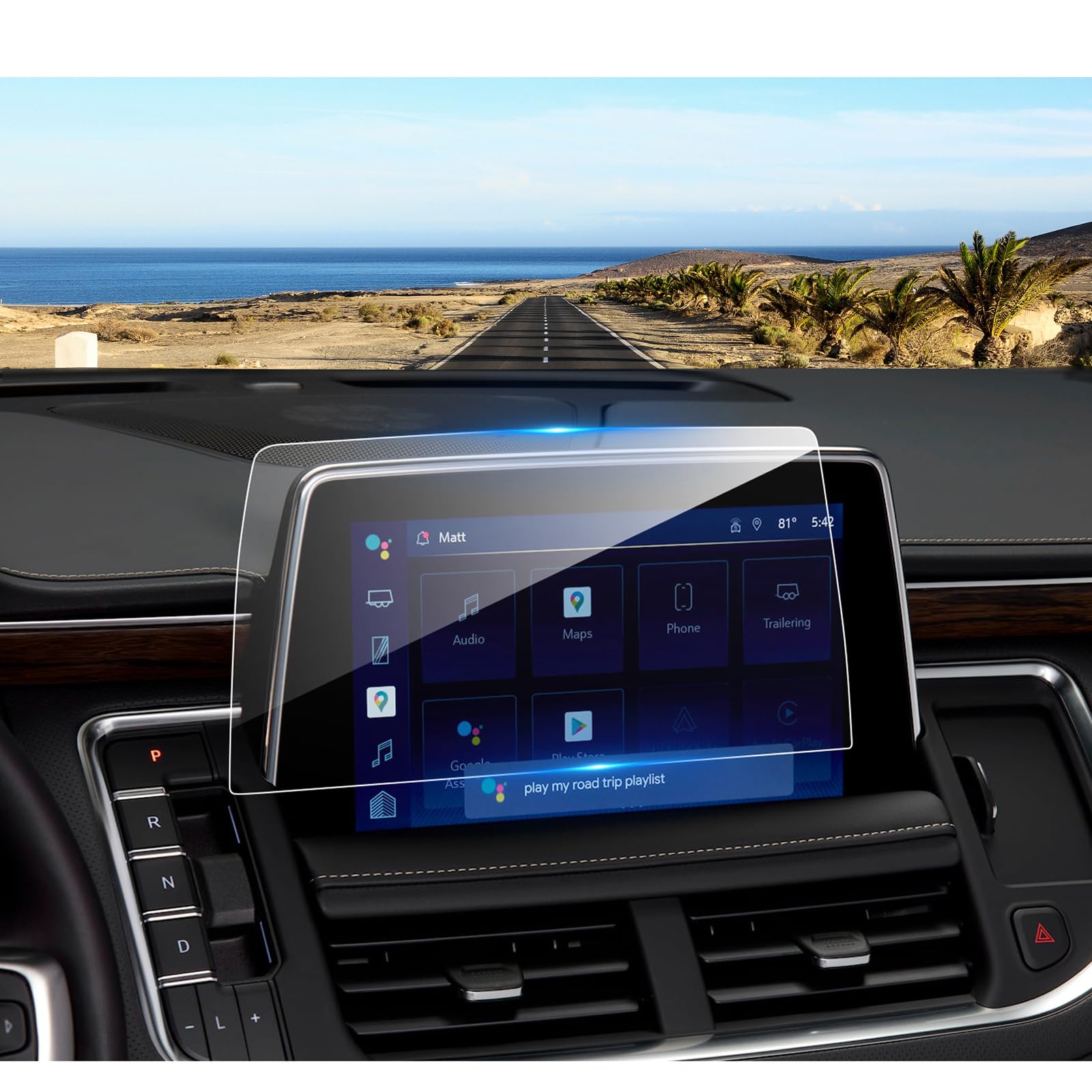 Coleya 2021 2022 2023 2024 Suburban Screen Protector For Chevrolet Suburban (Lt/Z71/Rst/Premier/High Country) 10.2 Inch Touch Sc