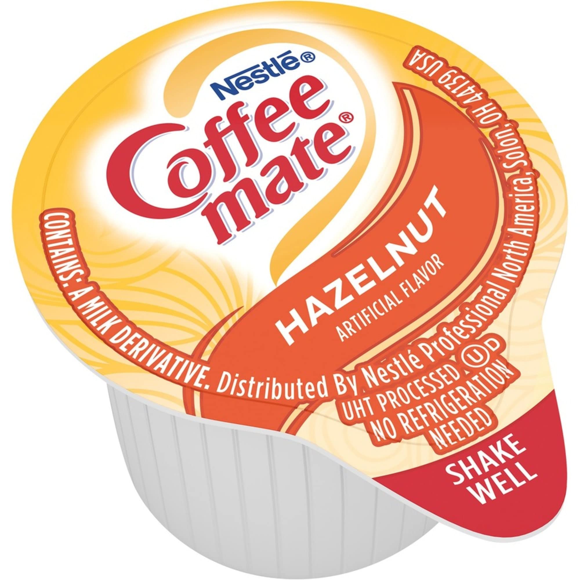 Single Serving Creamer, Hazelnut.38 Oz, 50/Bx Qty:4
