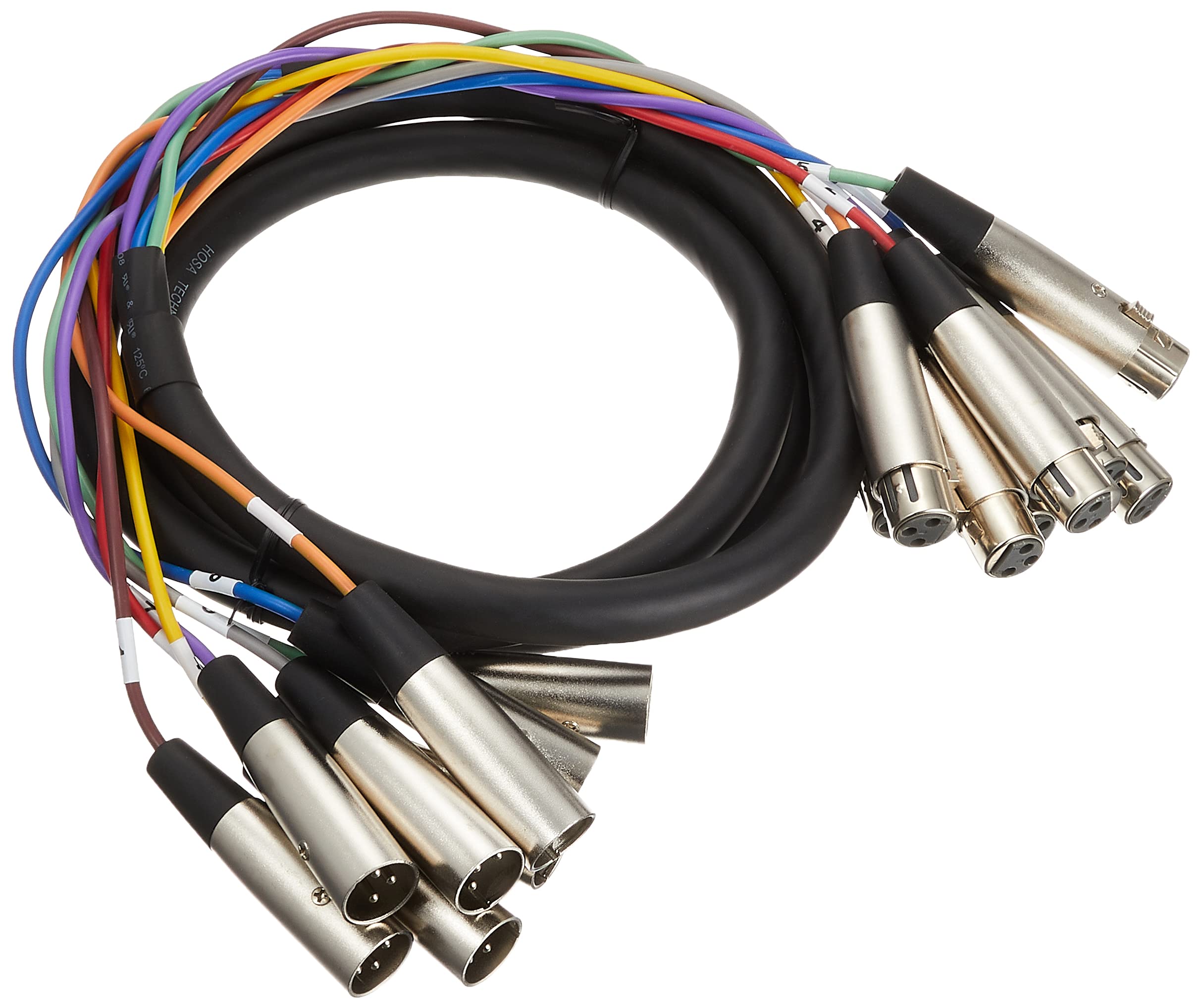 Hosa Xlr-802 Balanced Snake, Xlr3F To Xlr3M, 2 M