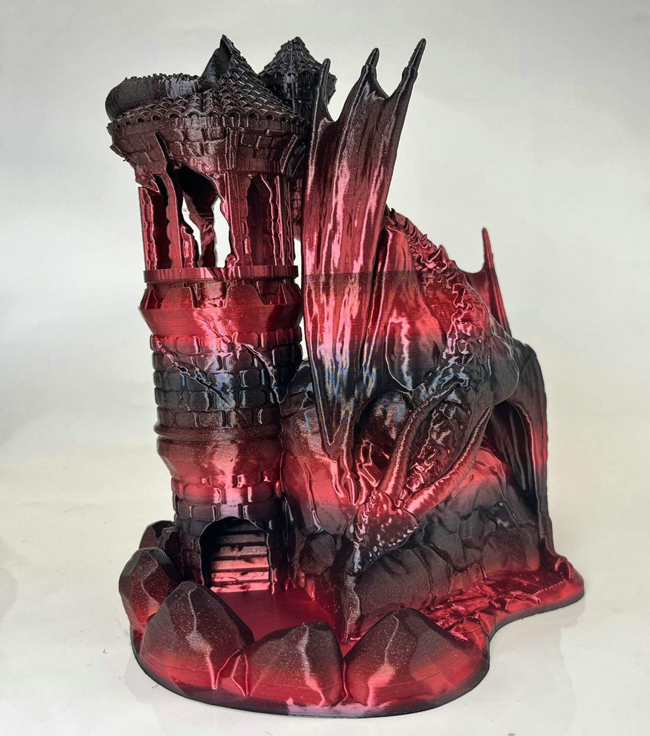 Stronghero3D Pla 3D Printer Filament 1.75 Mm,Pla Silk Red,Pla Black,Accuracy +/  0.05 Mm Net Weight 1 Kg For Ender3 Cr10