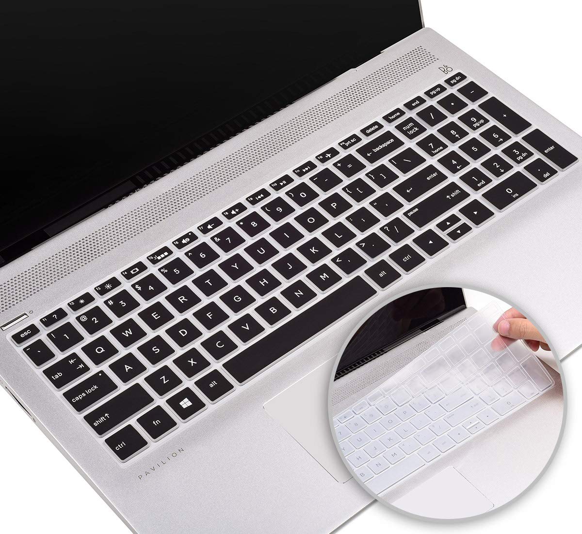 2 Pack Keyboard Cover For Hp Laptop 15.6'' 15-Dw 15-Dy 15-Ef 15-Da/Db 15-Bs/Bw 15T 15Z 15T-Dy200 15T-Dw300/Hp Spectre X360 15T E