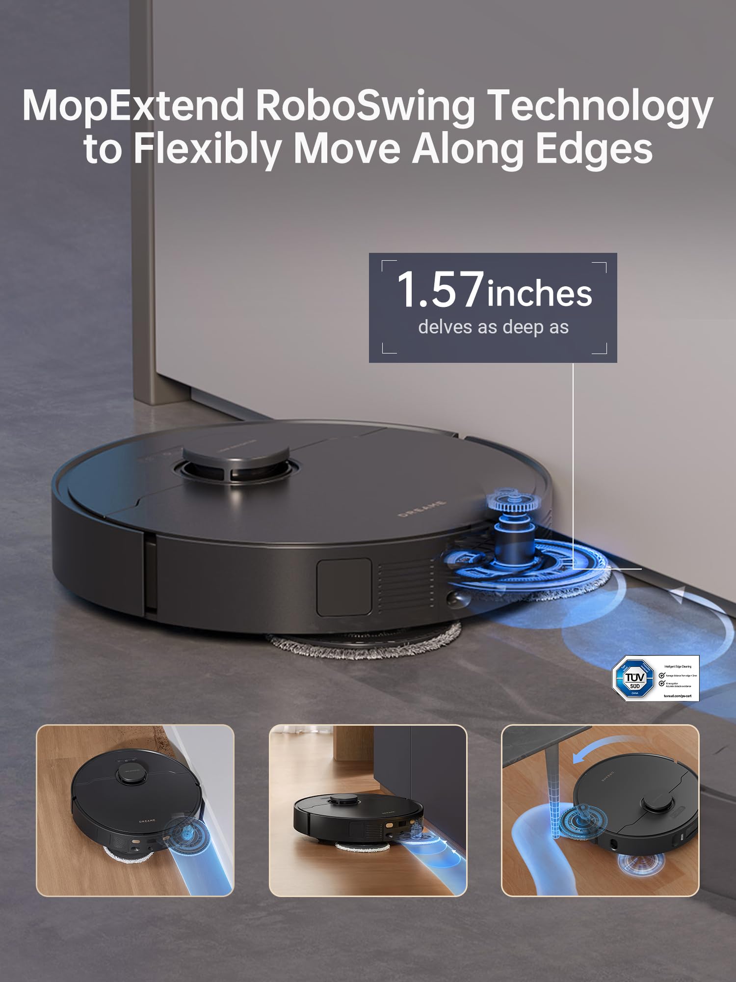 Dreame X30 Ultra Robot Vacuum And Mop Combo, Extendable & Liftable Mop, 75Days Self Emptying Robot Vacuum, 260Mins Runtime, 8,30