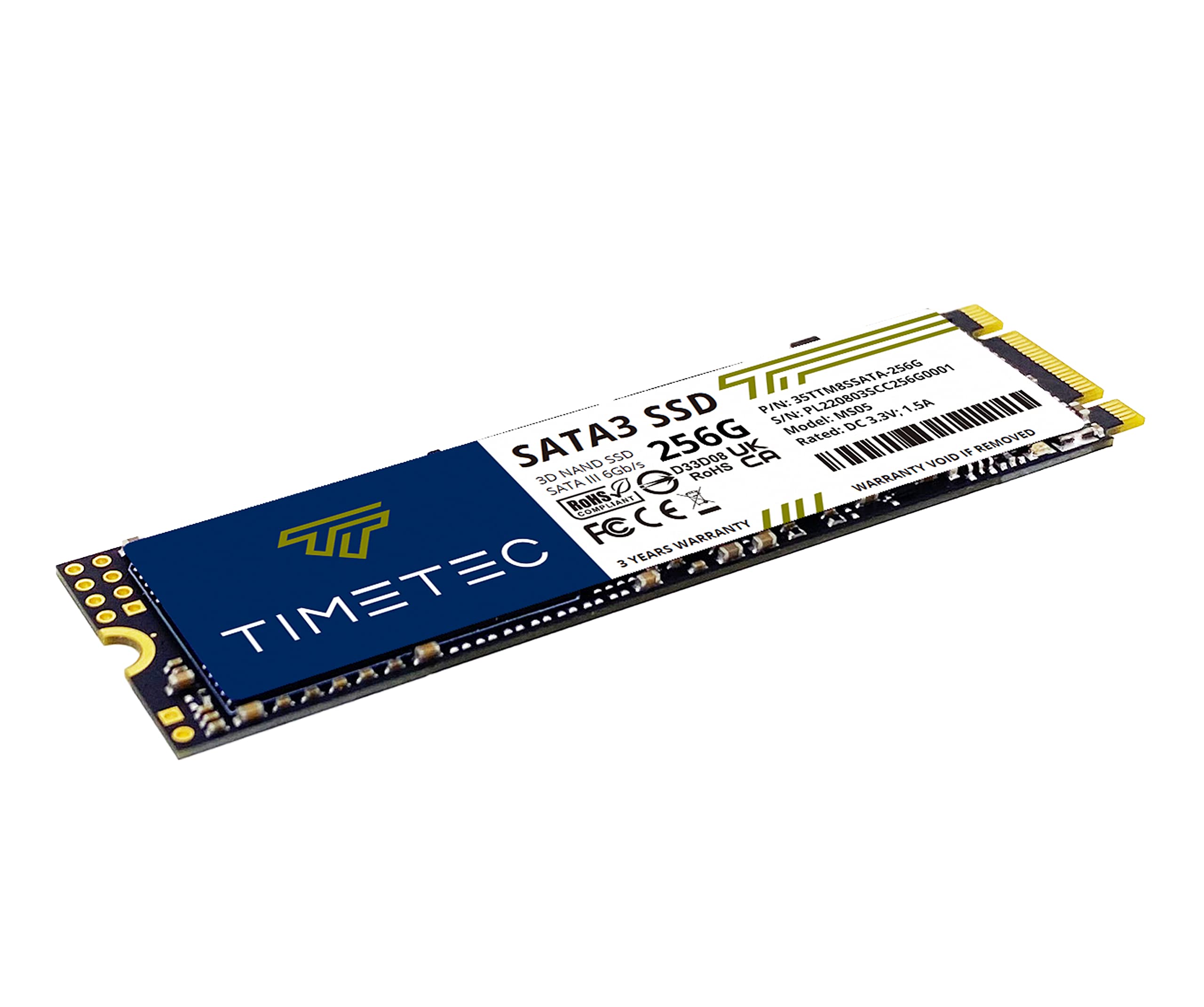 Timetec 256Gb Ssd 3D Nand Sata Iii 6Gb/S M.2 2280 Ngff 128Tbw Read Speed Up To 550Mb/S Slc Cache Performance Boost Internal Solid State Drive For Pc Computer Laptop And Desktop (256Gb)