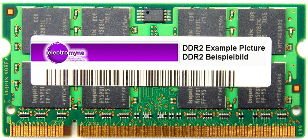 Hymp125S64Cp8 S6 Ab Hynix 2Gb Ddr2 800Mhz Pc2 6400 200Pins Cl6 Non Ecc Unbuffered Sodimm Memory P/N: Hymp125S64Cp8 S6 Ab   Hynix