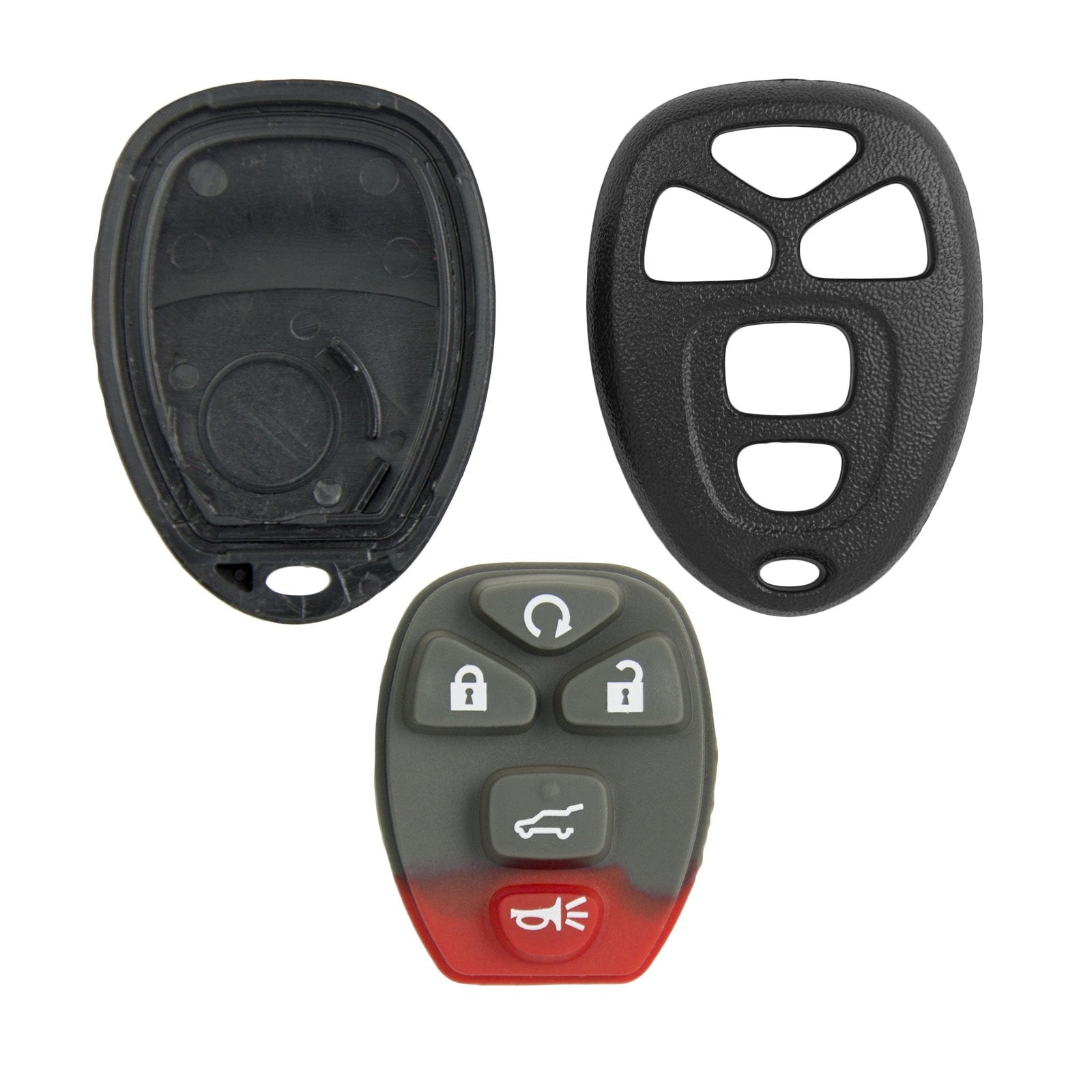 Keyless2Go Replacement For New Shell Case And 5 Button Pad For Remote Key Fob With Fcc Ouc60270   Shell Only
