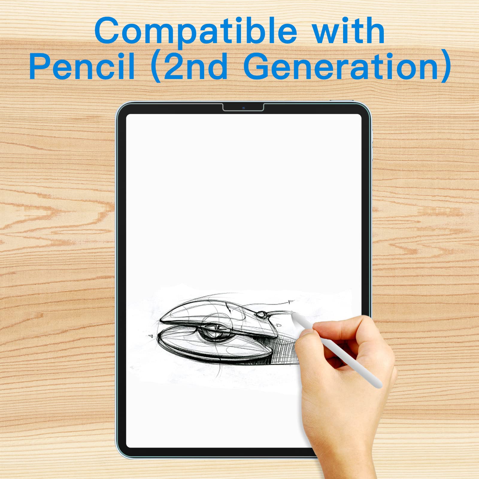 Jetech Screen Protector For Ipad Pro 11 Inch (2022/2021/2020/2018 Model), Ipad Air 5/4 2022/2020 10.9 Inch, Face Id Compatible,