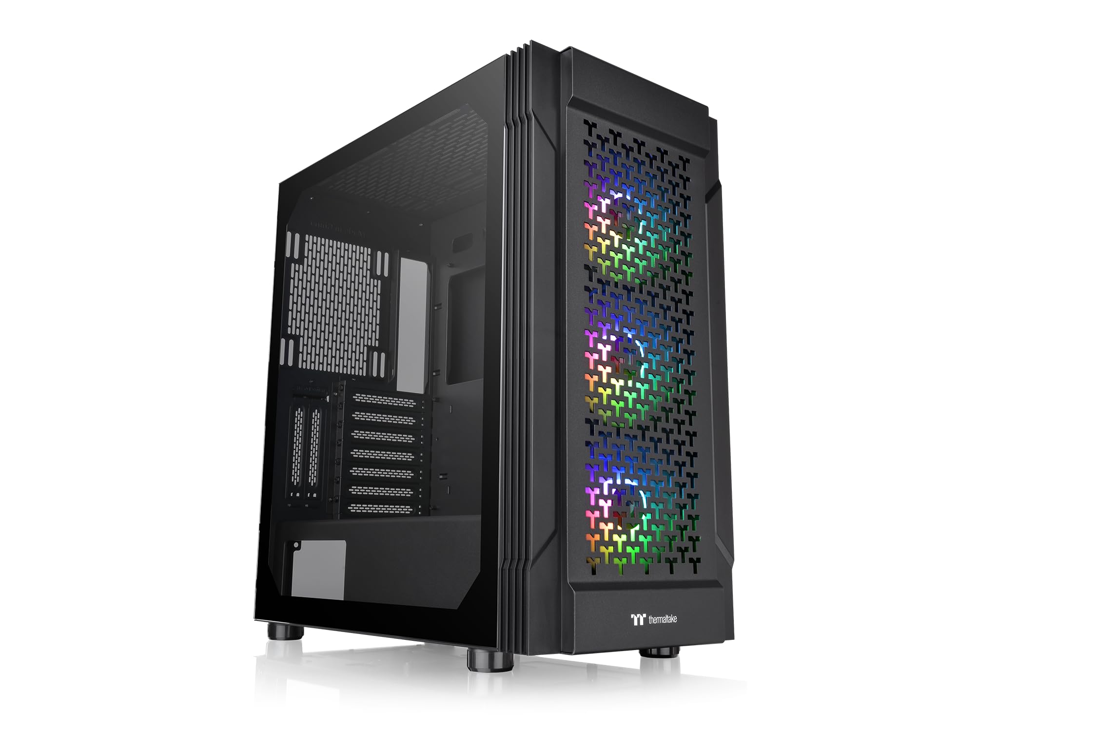 Thermaltake Versa T27 ARGB | Mid-Tower-ATX-PC-Chassis | PC-Case | 4mm Tempered-Glass | Black