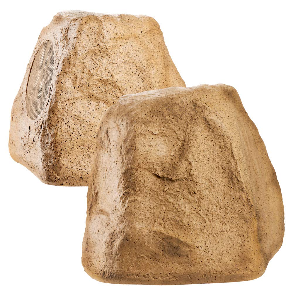 OSD Audio 5.25' Wireless Bluetooth Outdoor Rock Speaker 120W � Weather Resistant, Sandstone Canyon Brown   BTR 150