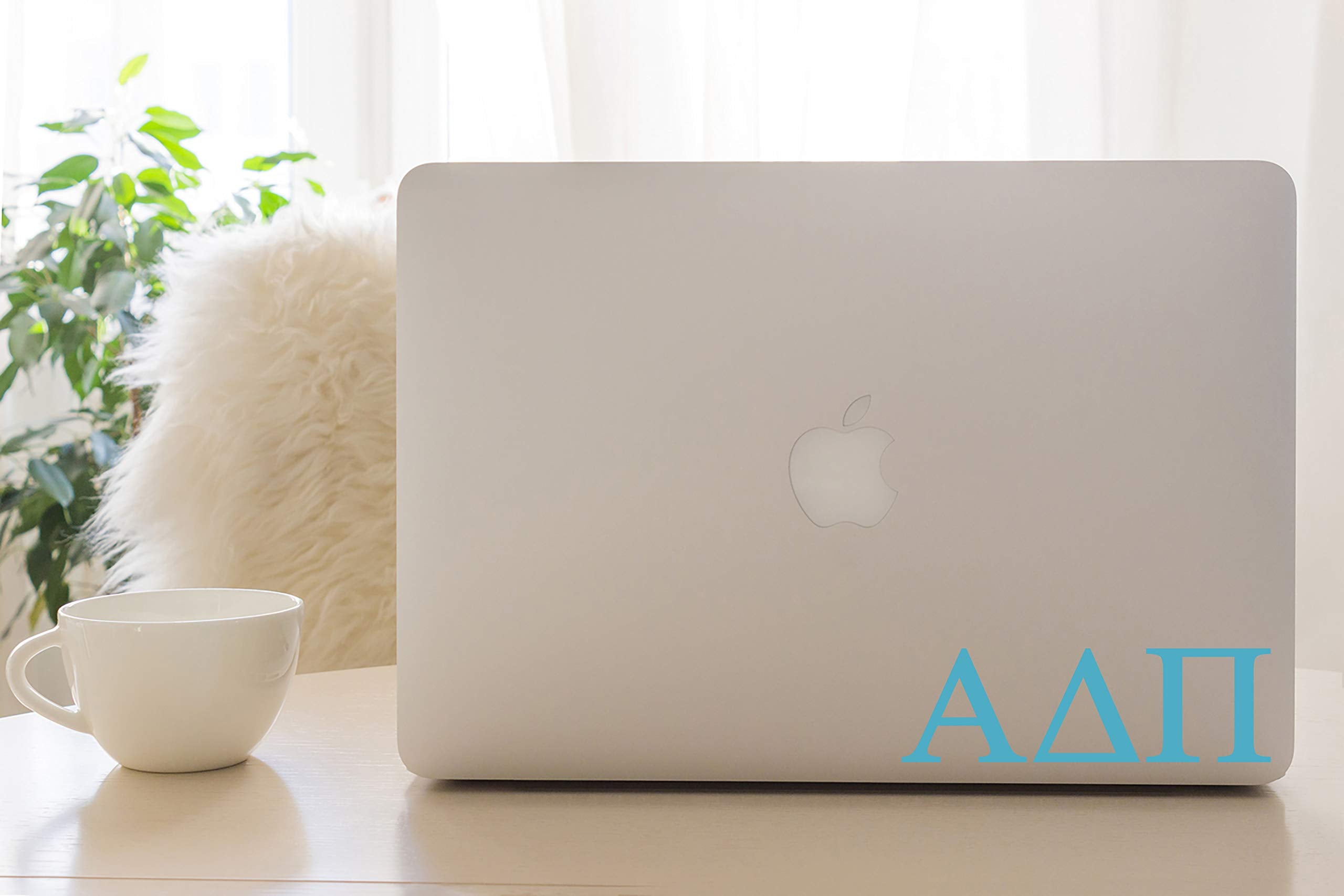 Pro Graphx Alpha Delta Pi Greek Sorority Sticker Decal, 2.5 Inches Tall, Sky Blue