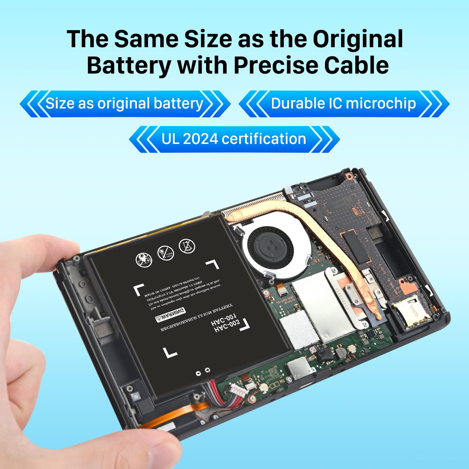 Shenmz Upgraded 4800Mah Hac 003 Battery Replacement Compatible With Nintendo Switch Console Handhold Hac 001,High Capacity Inter