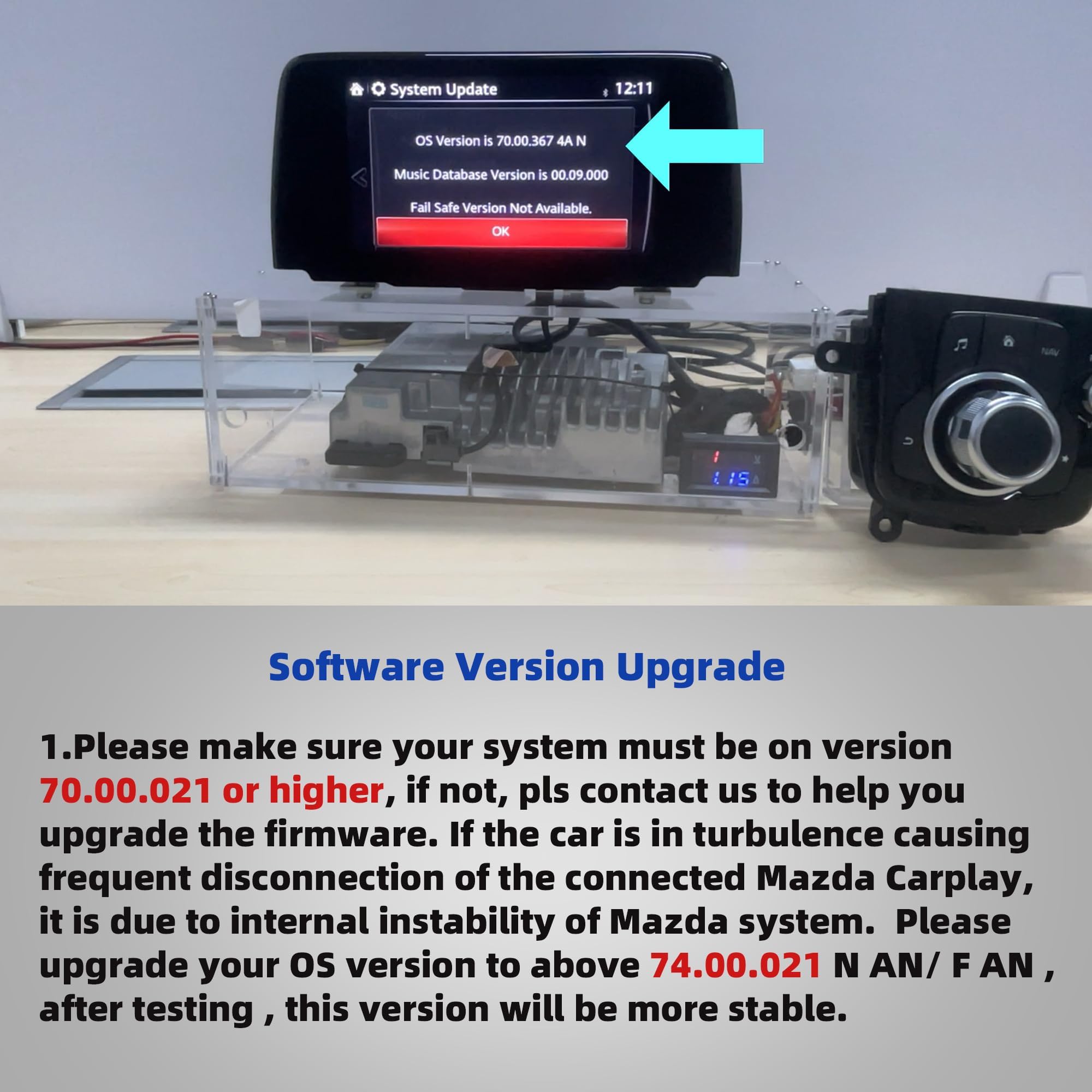 Dasbecan Tk78 66 9U0C Mazda Apple Carplay Android Auto Retrofit Kit Compatible With Mazda 2 3 6 Cx3 Cx5 Cx9 Mx5 Miata 2014 2020