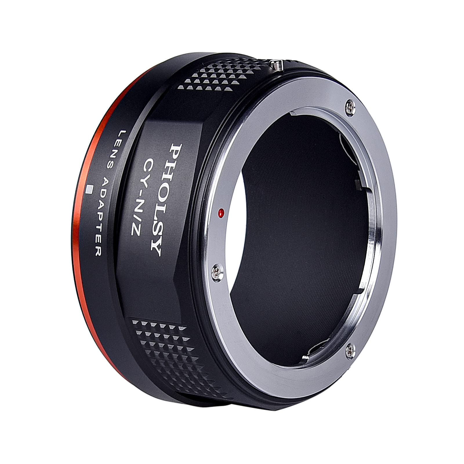 Pholsy Lens Mount Adapter Manual Focus Compatible With Contax Yashica Mount Lens C/Y To Nikon Z Mount Camera Compatible With Nik