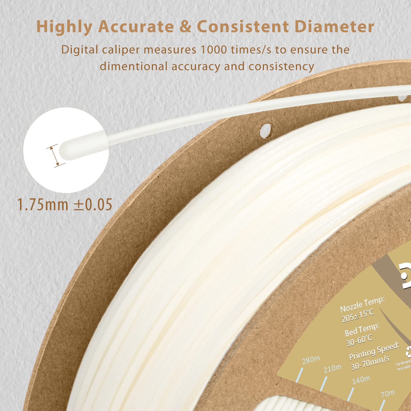 Duramic 3D Pla Glow In The Dark Filament 1.75Mm Glow Green 2 Pack, 3D Printing Pla Filament 1.75Mm Dimensional Accuracy +/  0.05