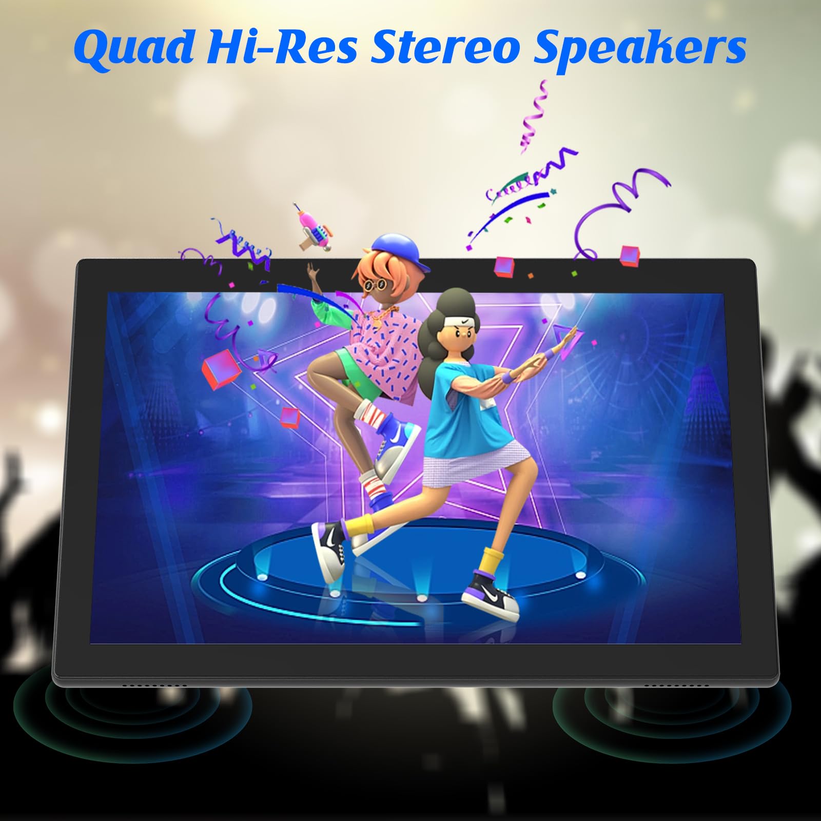 10 Inch Tablet With Keyboard 2 In 1 Tablet Android 12 Tablets Include Case Mouse Stylus Tempered Film 6000Mah Battery 4Gb+64Gb/5