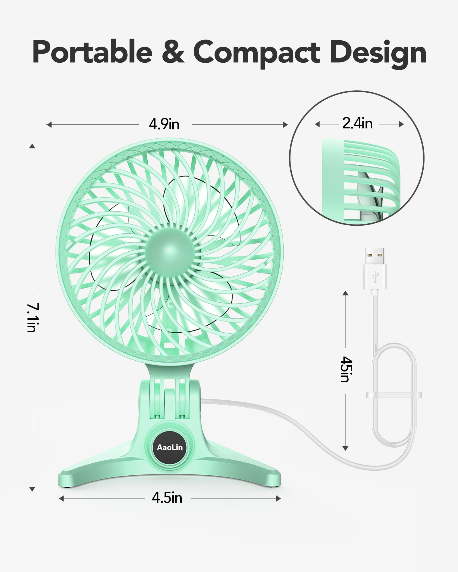Usb Tabletop Fan Portable Desktop Mini Fan Foldable Usb Plug In Small Fan Multi Speed Shift Personal Fan Mute Desktop Fan Office