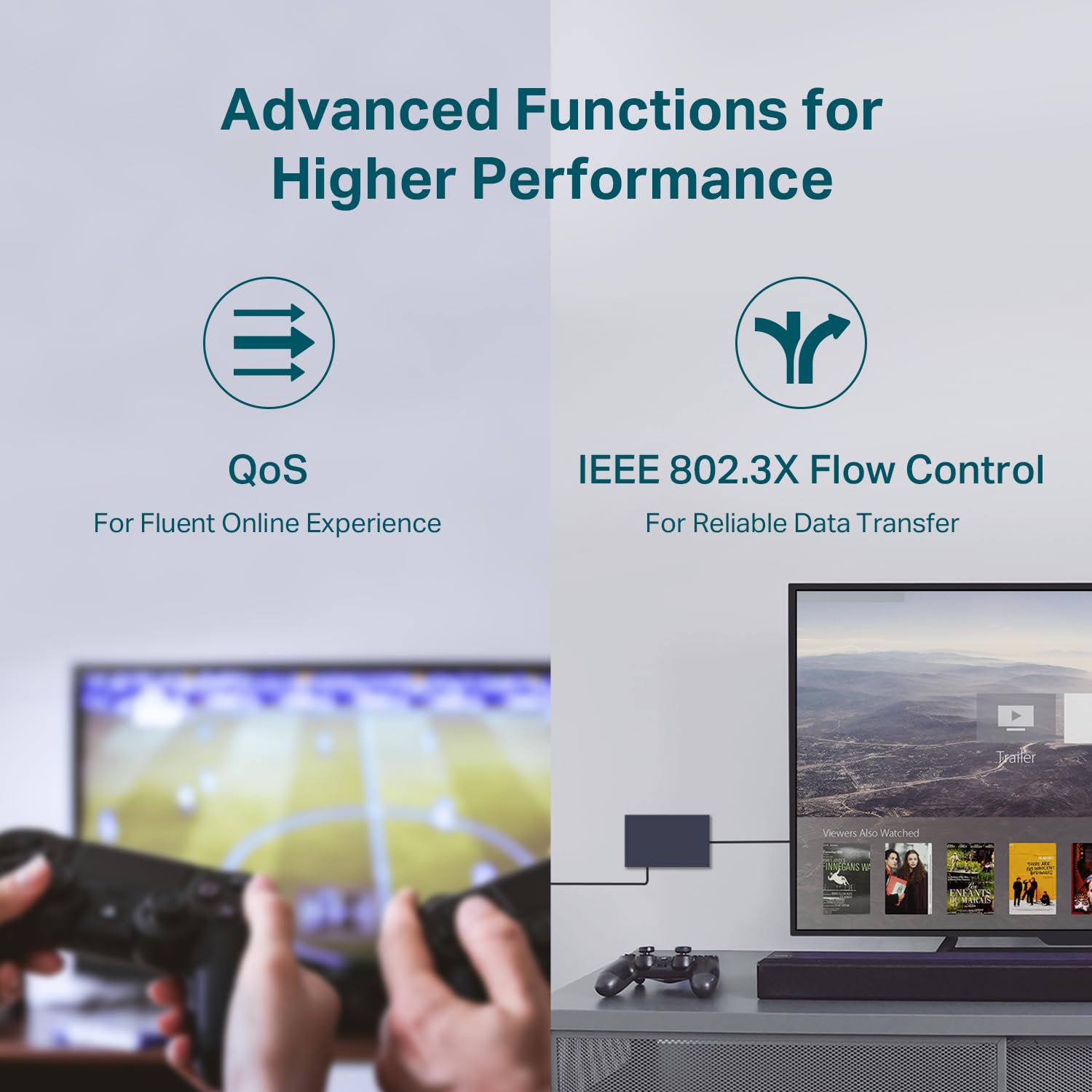 Tp Link 24 Port Gigabit Ethernet Switch Desktop/ Rackmount Plug & Play Shielded Ports Sturdy Metal Fanless Quiet Traffic Optimiz