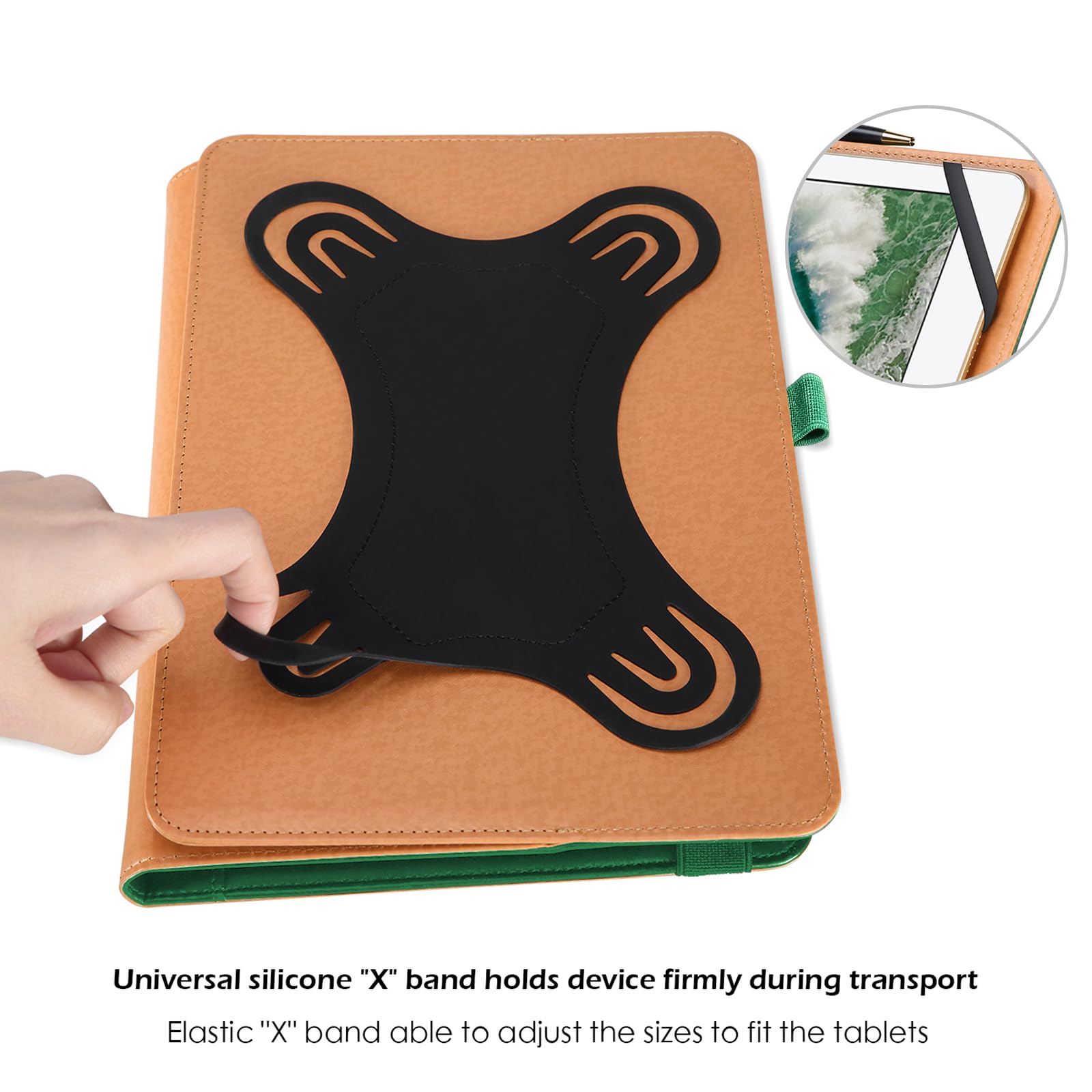 Procase Universal Tablet Case 9' 10.1' Inch, Stand Folio Tablet Case Protective Cover For 9' 9.7' 10' 10.1' Touchscreen Tablet With Multiple Viewing Angles And Pen Holder  Teal