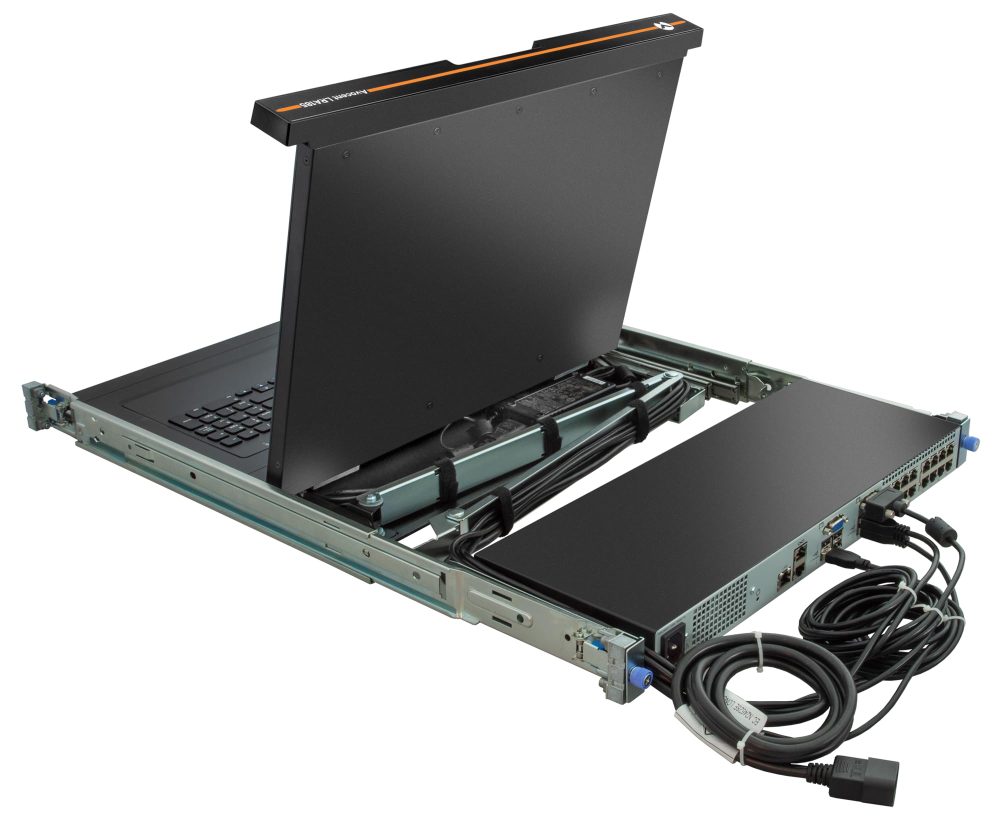 Vertiv Avocent Lra, Local Rack Access, 1U, Rack Mount Console, 16 Port Kvm, 18.5    Display, 16 Cables (Lra185Kmm16D G01)