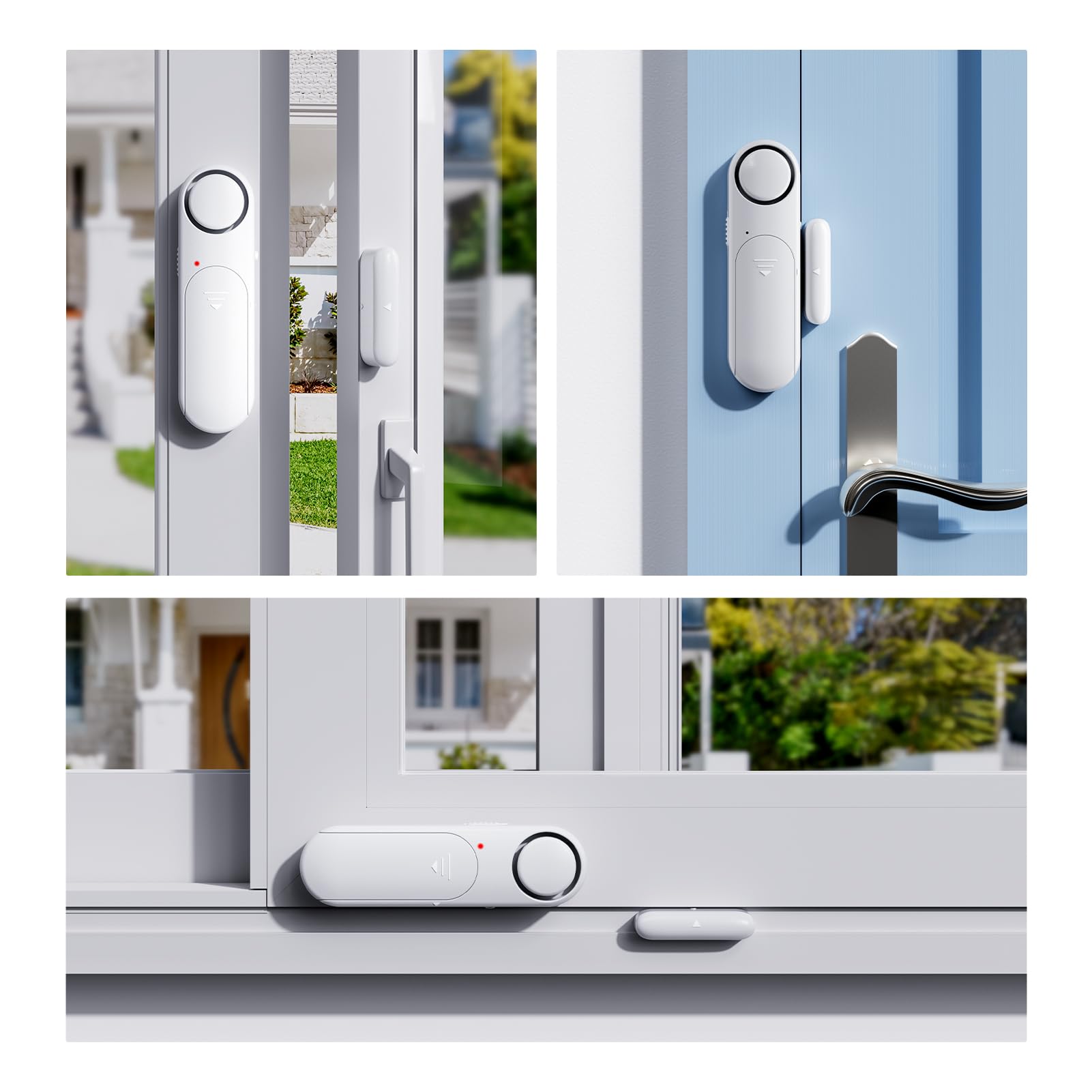 2 Pack Door Alarms When Opened For Kid Safety/Home Security, 120Db Wireless Window Sensor Alert With Remote, Pool Door Alarm, Sl