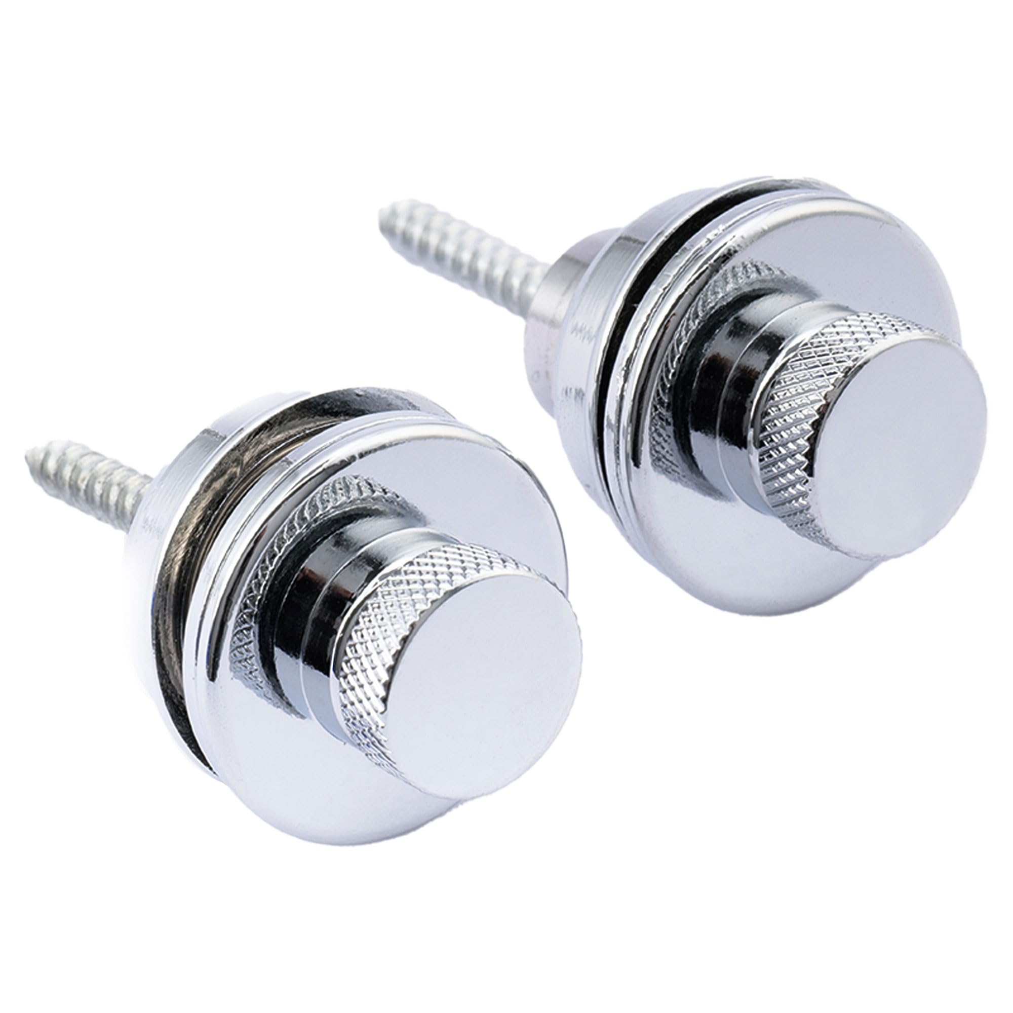 Musiclily Big Flated Head Guitar Bass Security Strap Locks Systems Buttons For Fender Strat Tele Electric Acoustic Guitar Bass P