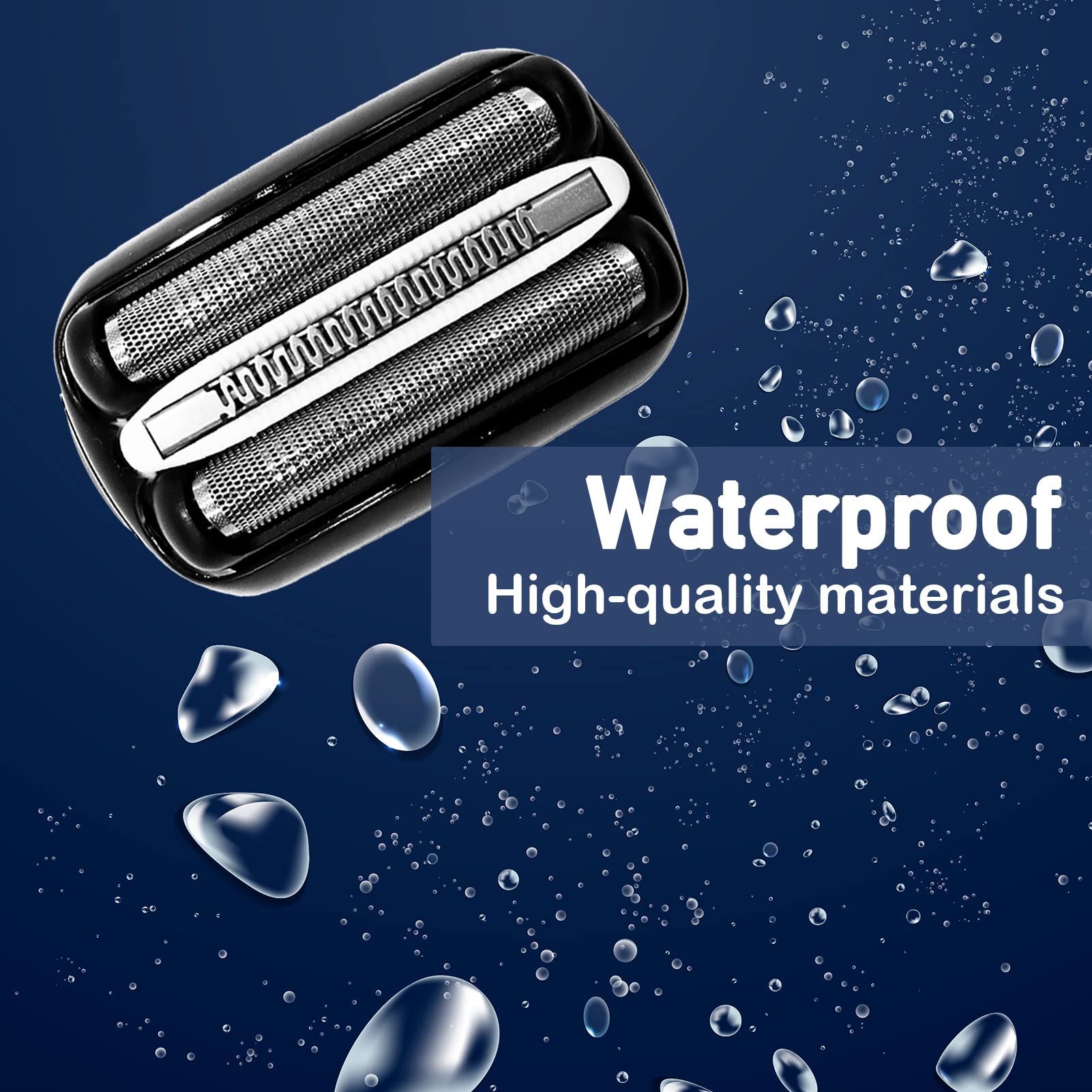 Vidsa 2Pack 32B Series 3 Electric Shaver Replacement Heads For S3 Foil & Cutter Razor Heads 3040S 3010S 3000S 3080S 380S 4, 390C