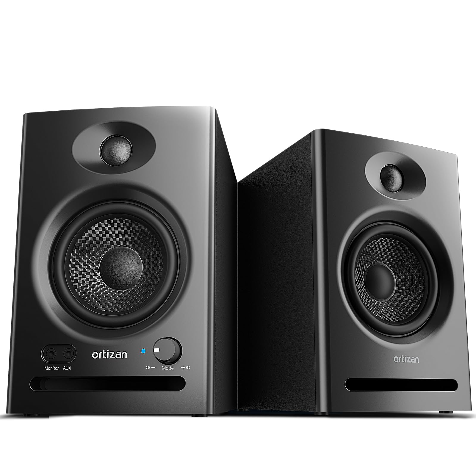 Ortizan C7 Dual-Mode 2.0 Studio Monitors, Active Monitor Speakers for Near Field Music Production, Bluetooth 5.3 Wireless Comput
