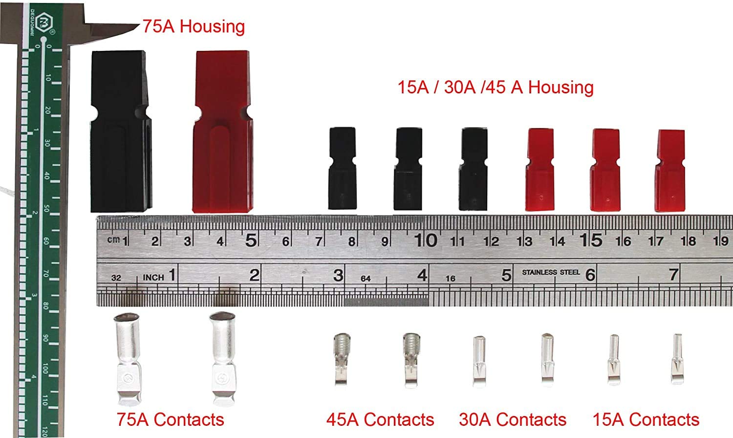 Ieuyo Power Wire Connectors Kit Quick Disconnect Terminals Connectors Battery Connector Modular Power Connector Kit Unassembled