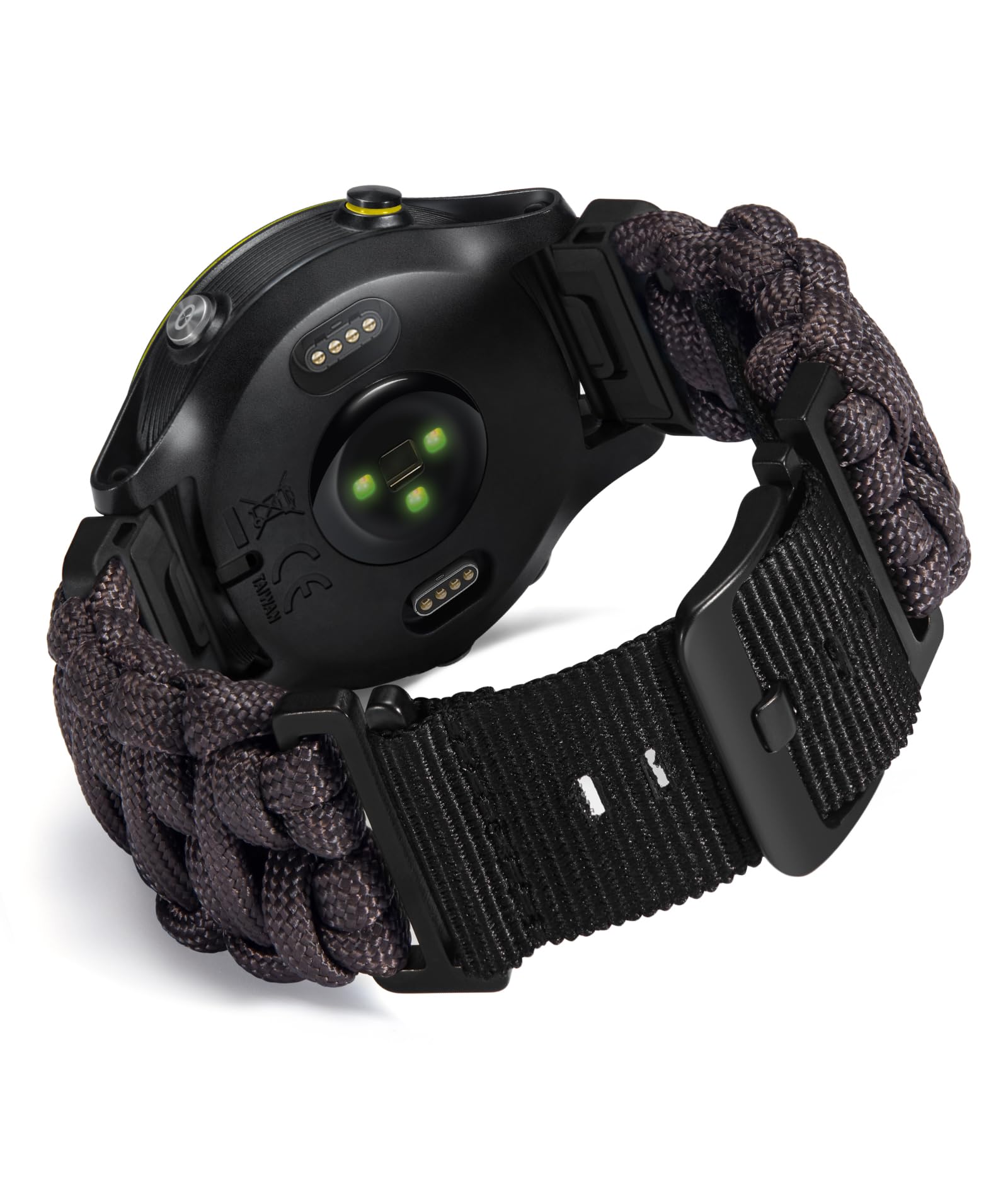 Binlun Compatible With Garmin Watch Band 22Mm 550 Paracord Rugged Military Braided Nylon Watch Strap Design For Garmin Fenix Pou