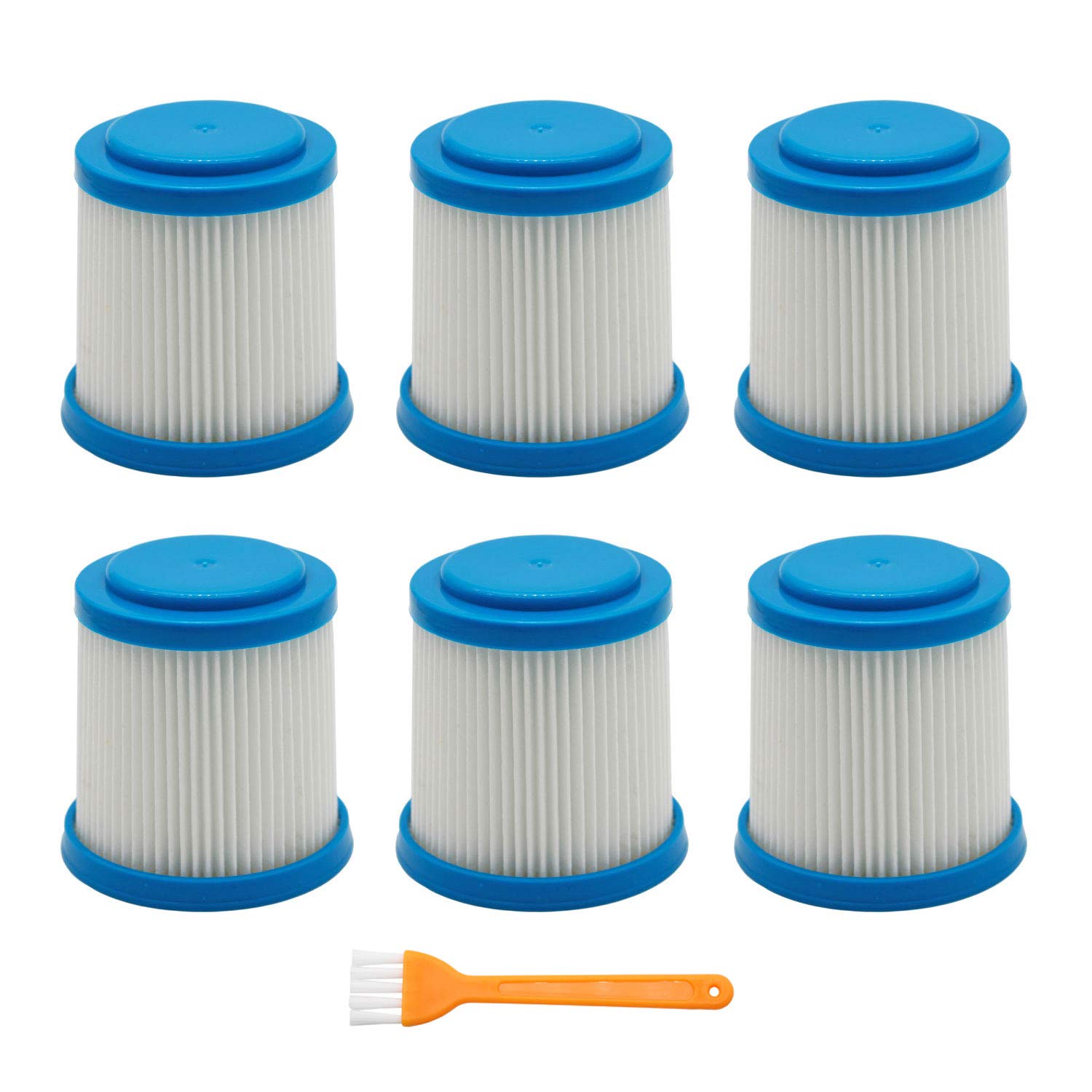 Lemige 6 Packs Vpf20 Replacement Filters For Black And Decker Smartech Pet 2 In 1 Stick Vacuum