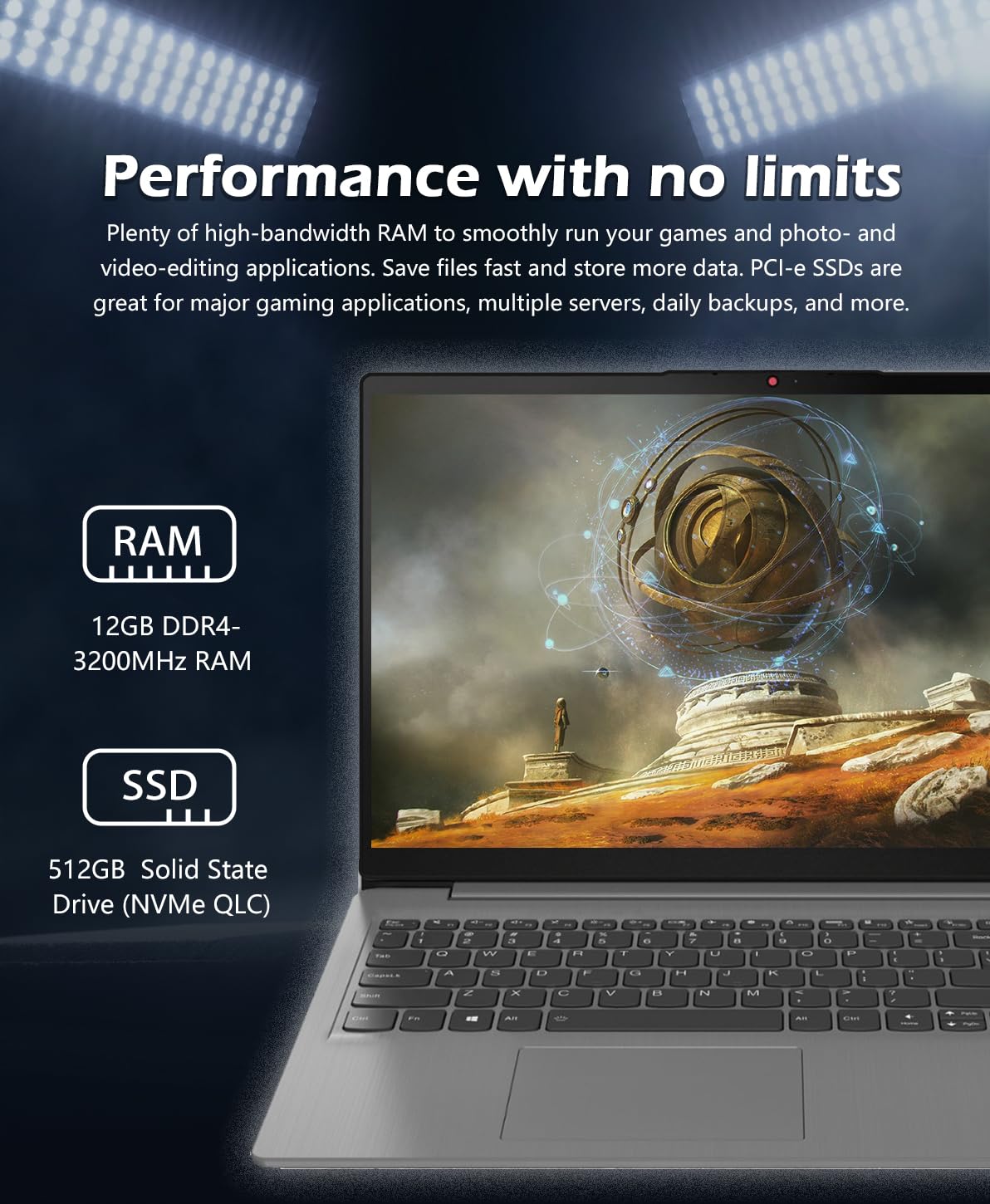 Lenovo 2023 Ideapad 3I Laptop, 15.6 Fhd Touch Screen Display, 12Gb Ddr4 Ram, 512Gb Ssd, Intel Core I5-1135G7, Hdmi, Webcam, Wi-F